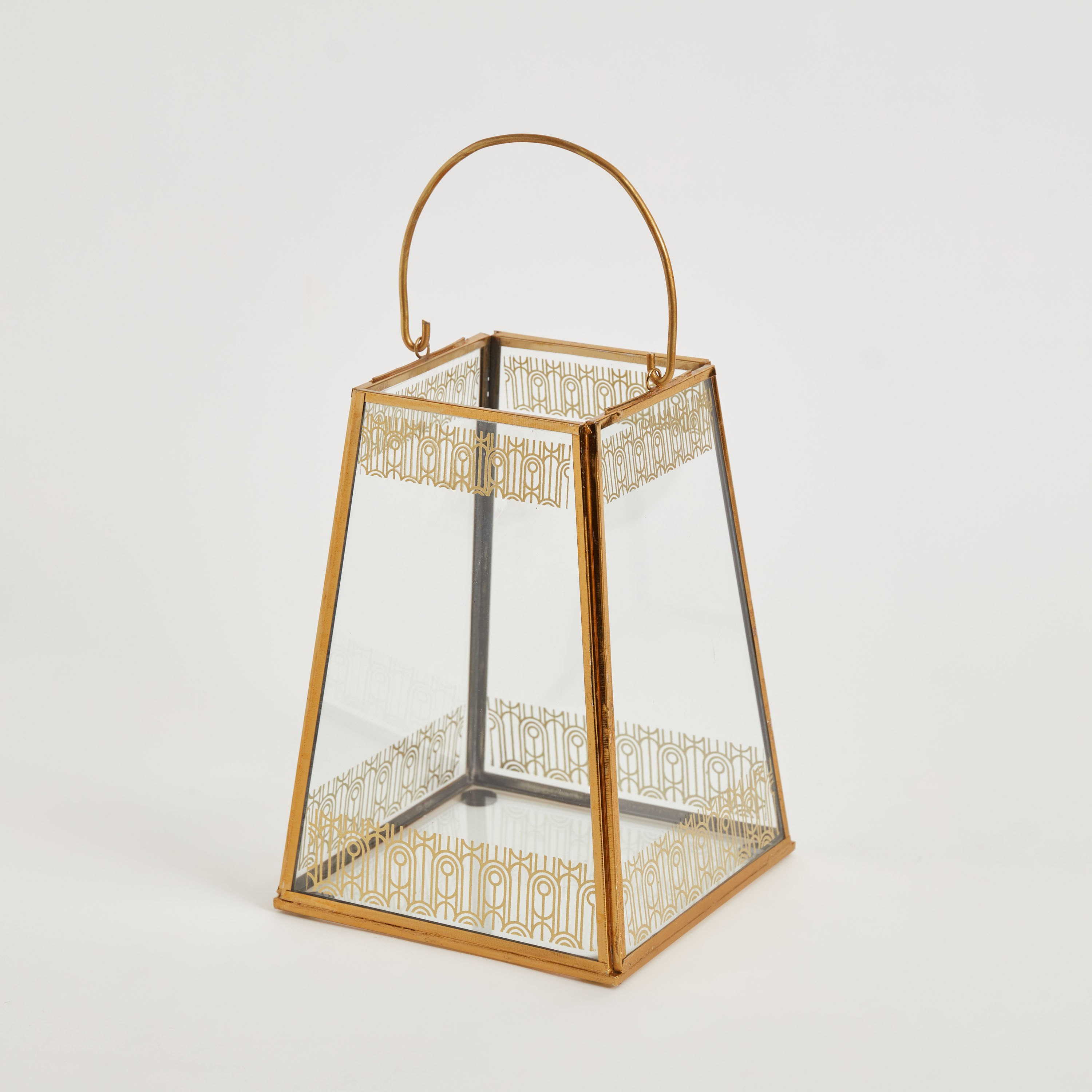 حامل شموع مثلث صغير ميتاليك من آيكيز - 15x15x20 سم-hbxlivingroom-decorandaccessories-candleholders-image-7