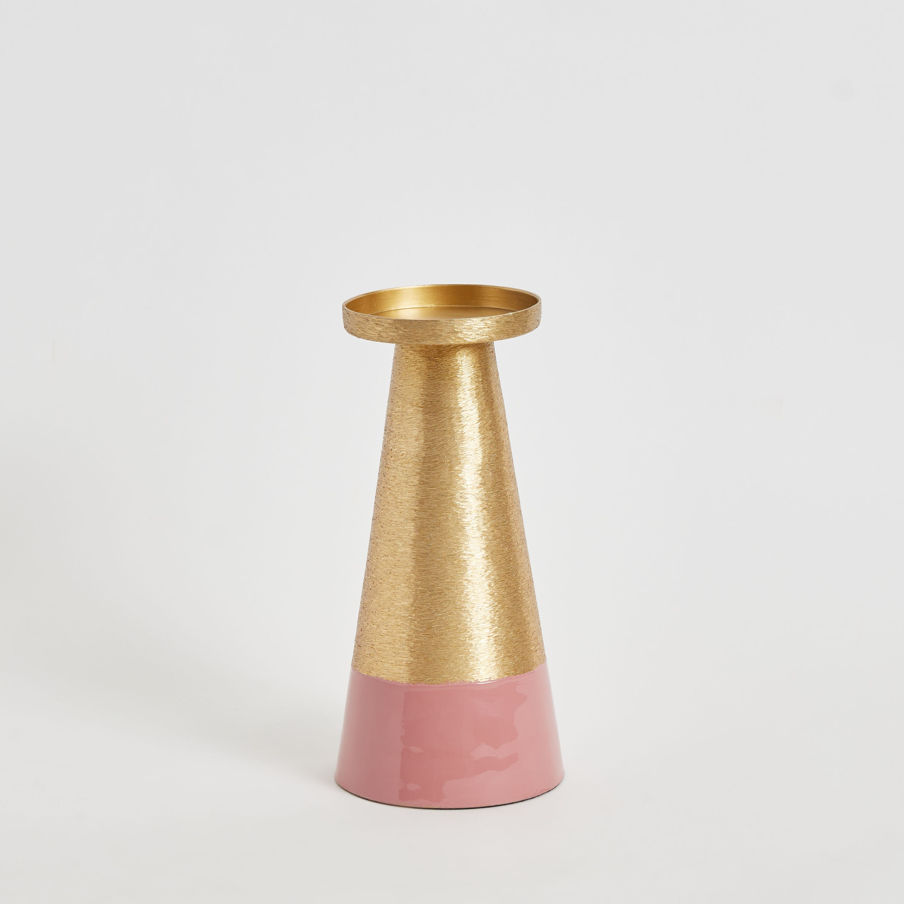 حامل شموع عمودي مطلي صغير معدني من آيكيز - 10x10x23 سم-hbxlivingroom-decorandaccessories-candleholders-image-7