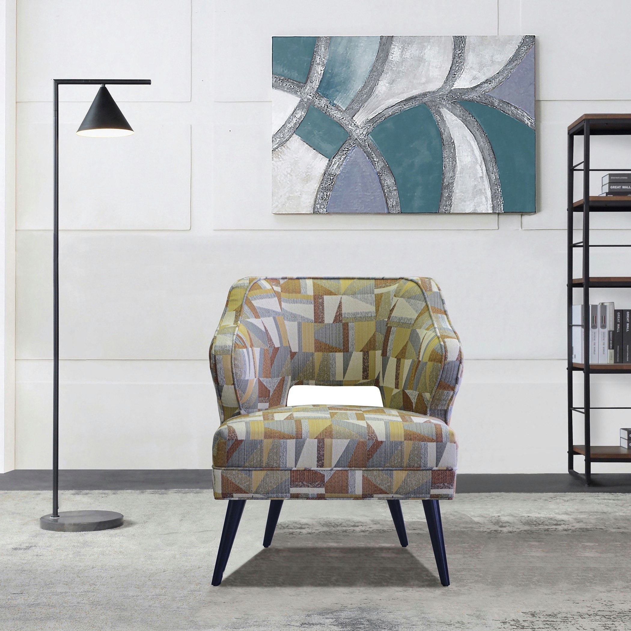 Abstract accent chair hot sale