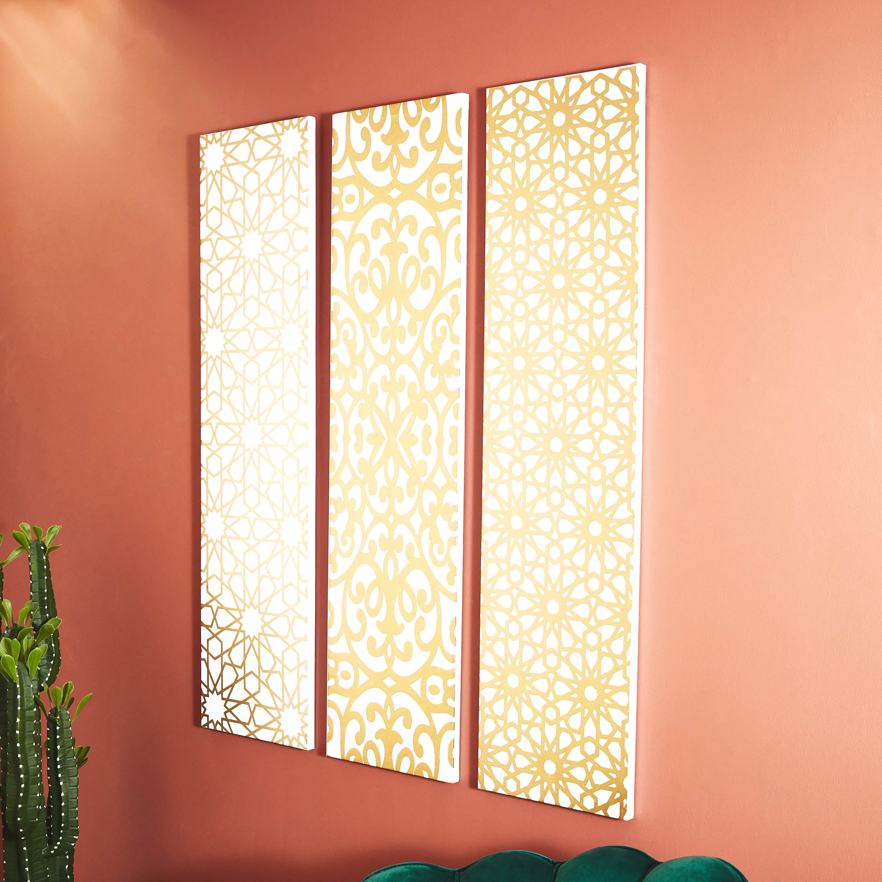 طقم لوحات حائط كانفاس مؤطرة 3 قطع من دمشق - 30x2x120 سم-PROMO_HB_AE_B1G1_250925-image-2