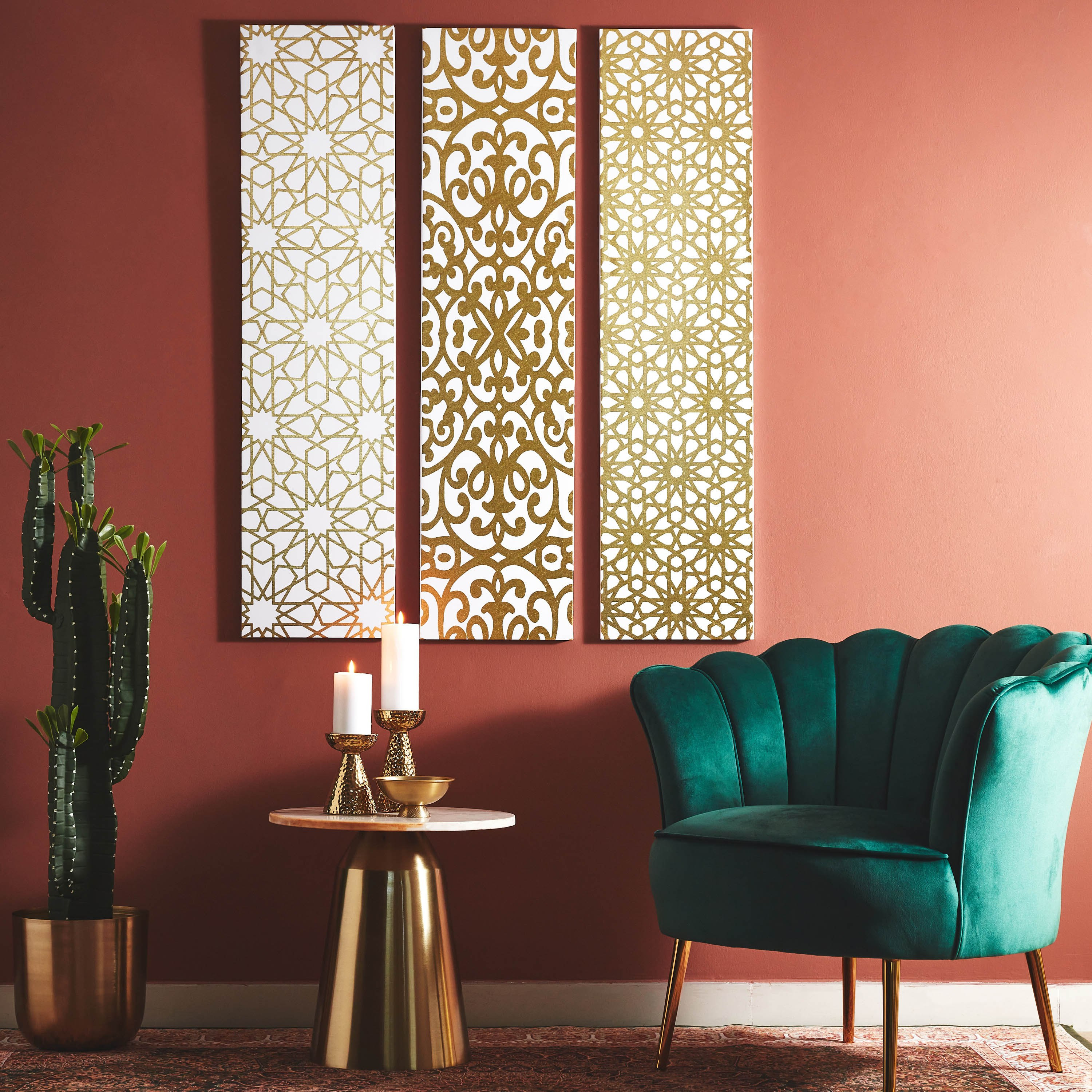 طقم لوحات حائط كانفاس مؤطرة 3 قطع من دمشق - 30x2x120 سم-PROMO_HB_AE_B1G1_250925-image-6