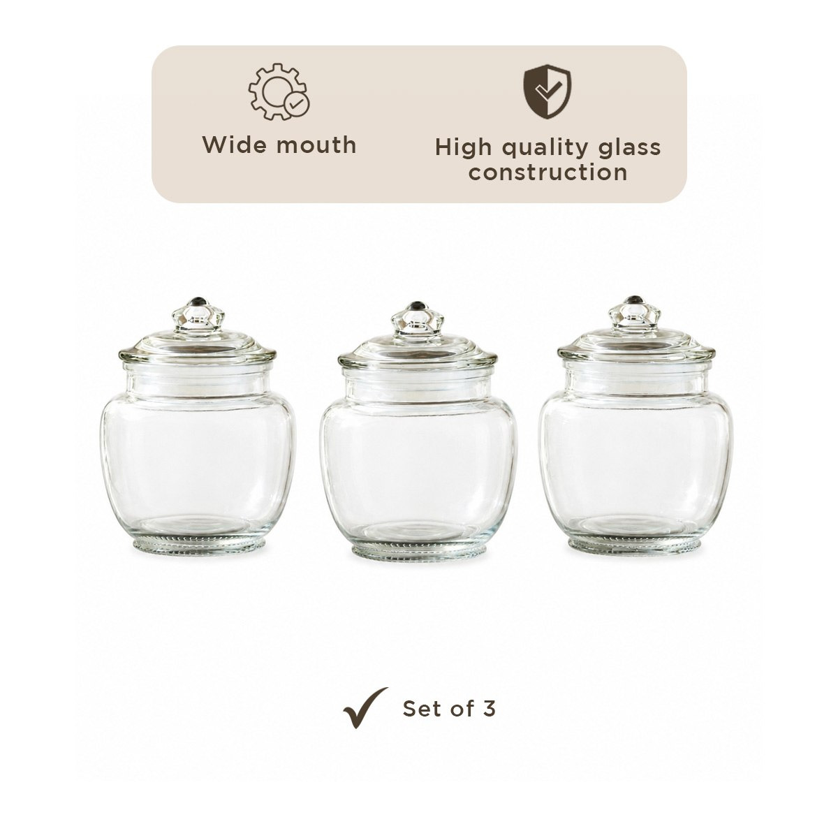Atlanta 3-Piece Belly Glass Jar Set - 600 ml-hbxhomeware-hbxkitchen-image-6