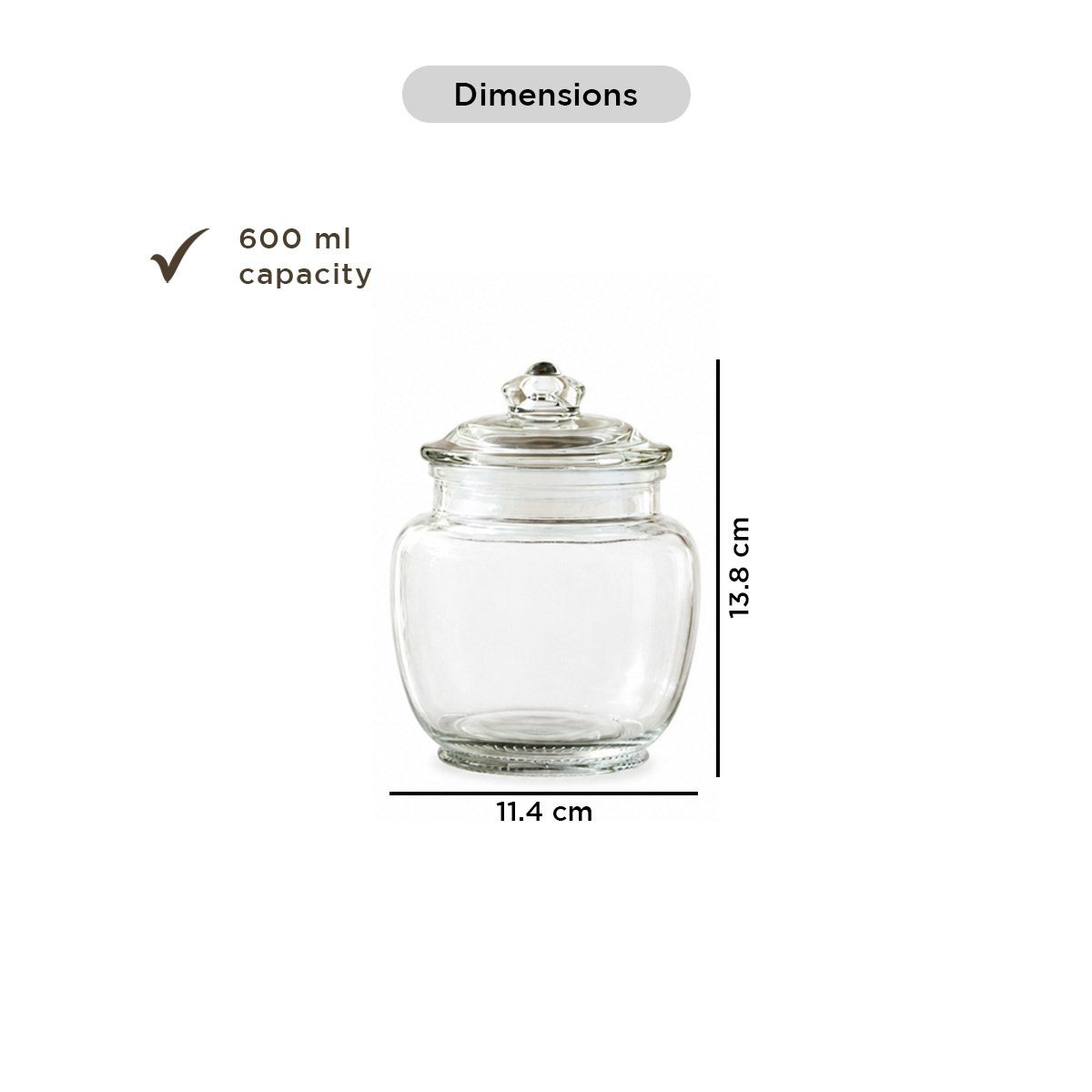 Atlanta 3-Piece Belly Glass Jar Set - 600 ml-hbxhomeware-hbxkitchen-image-8