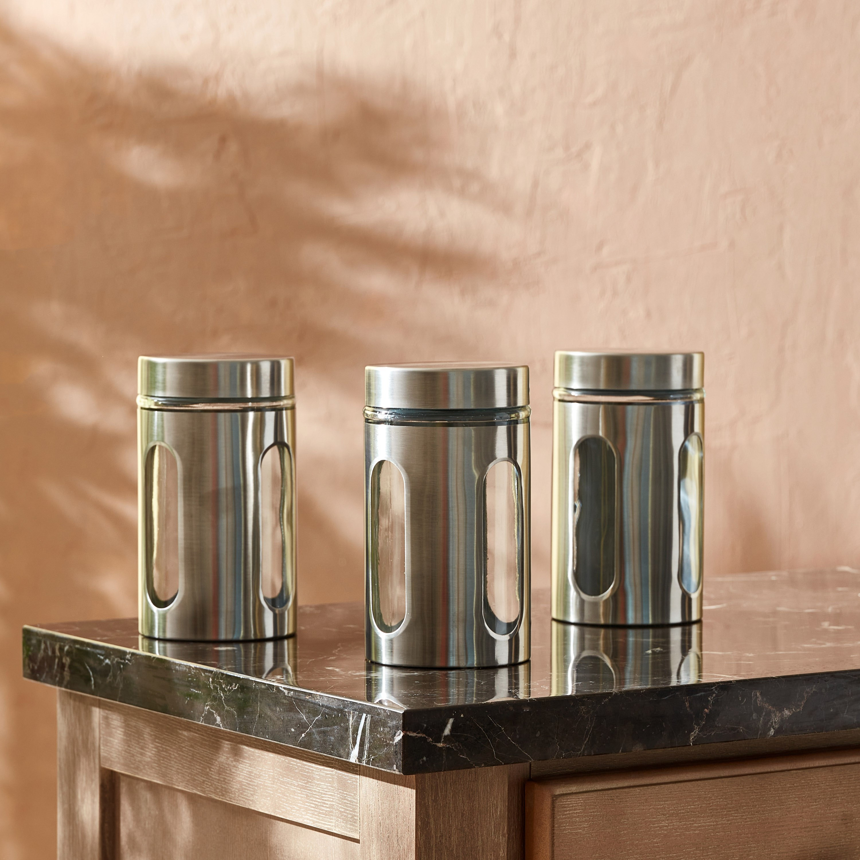طقم جرة زجاجية 3 قطع من إسينشال - 900 مل-hbxhomeware-hbxkitchen-image-1