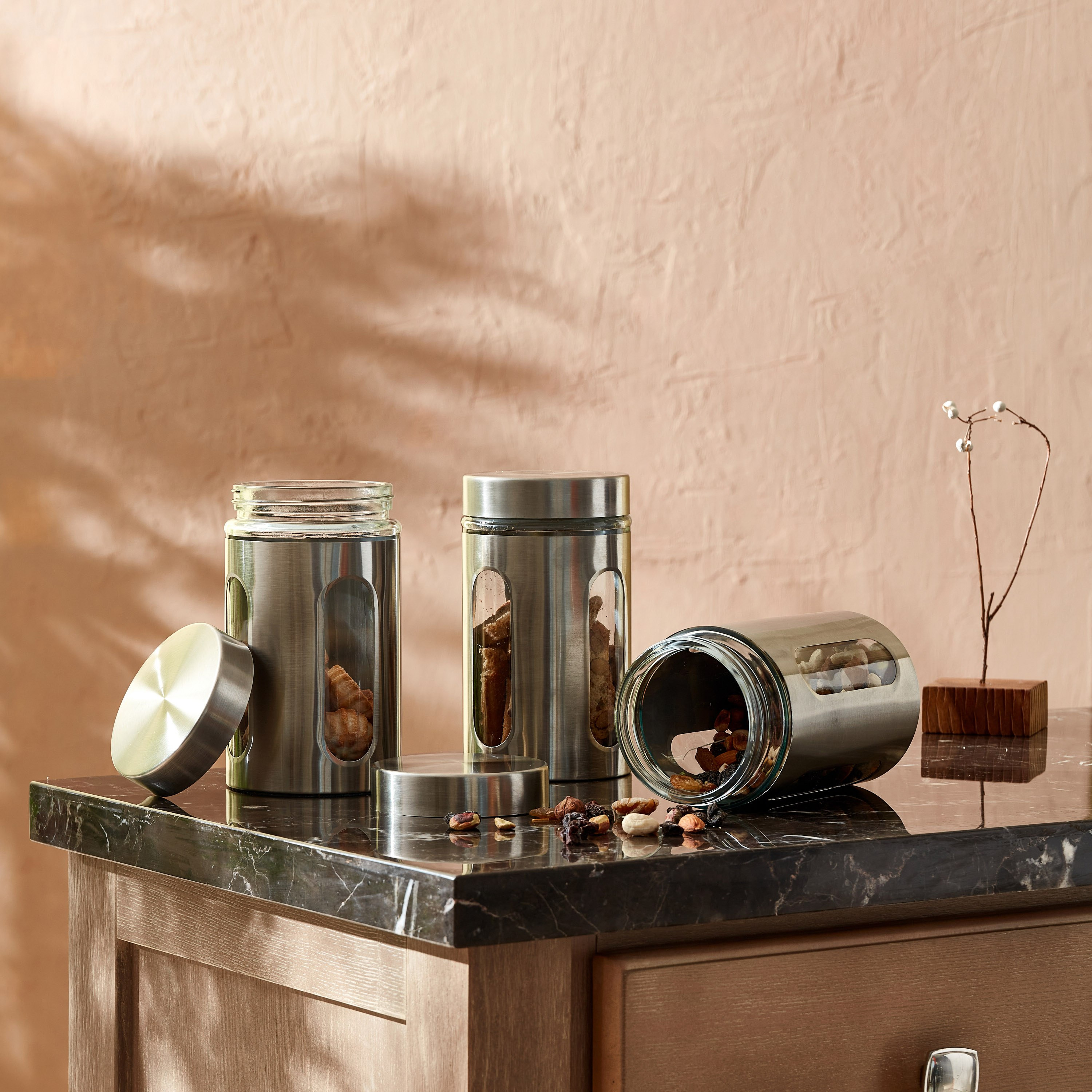 طقم جرة زجاجية 3 قطع من إسينشال - 900 مل-hbxhomeware-hbxkitchen-image-5