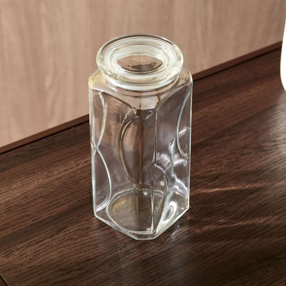 Vega Glass Canister with Lid - 1.2 L-Containers and Jars-image-2