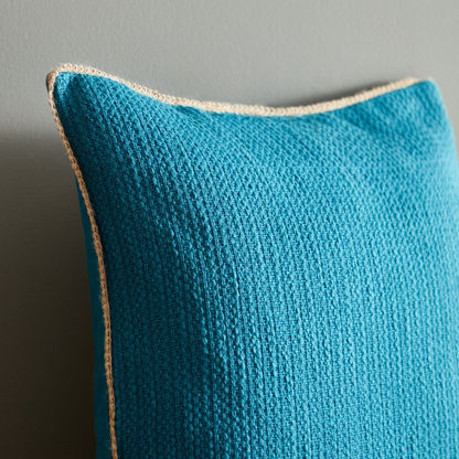 Walter Textured Cotton Cushion Cover - 45x45 cms