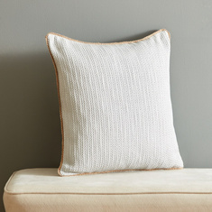 Walter Textured Cotton Cushion Cover - 45x45 cm