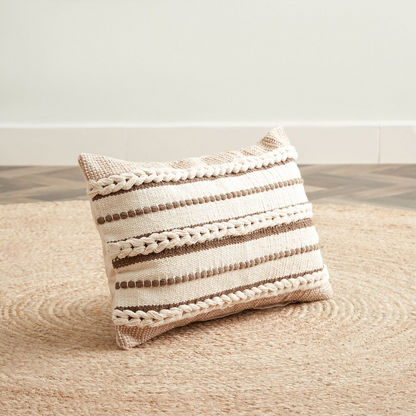 Rhea Cotton Handmade Filled Cushion - 30x50 cm-Filled Cushions-image-0