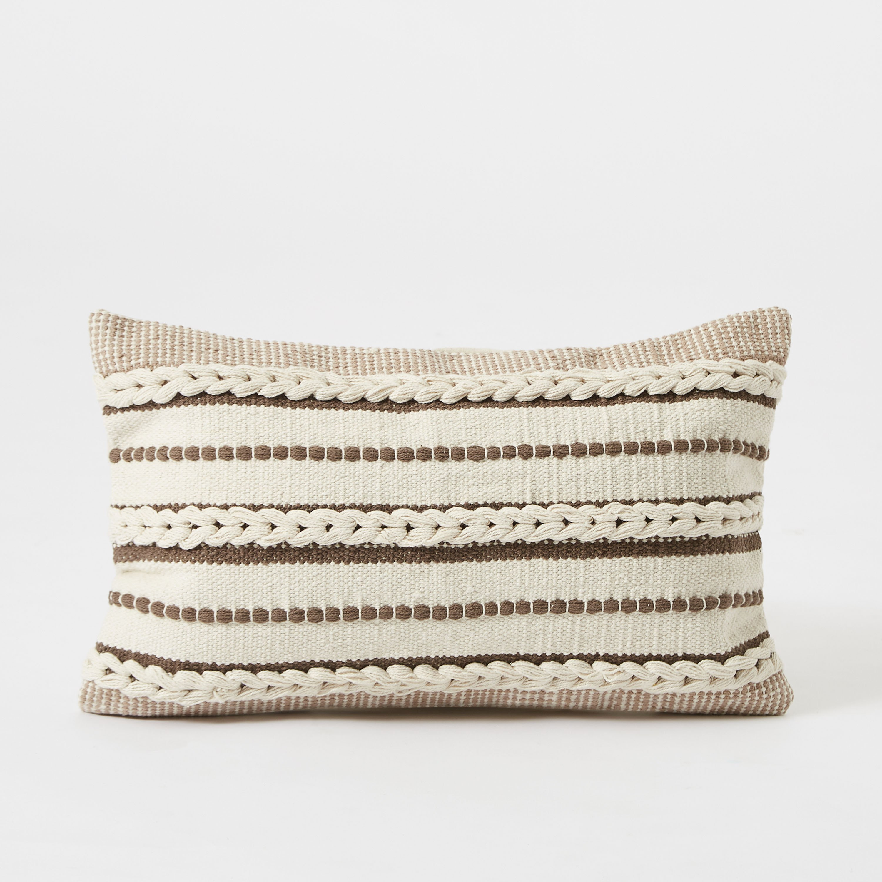 وسادة قطن محشوة مصنوعة يدويًا من ريا - 30x50 سم-hbxlivingroom-furnishings-cushionsandcovers-filledcushions-image-6