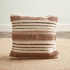 Rhea Cotton Handmade Filled Cushion - 45x45 cms