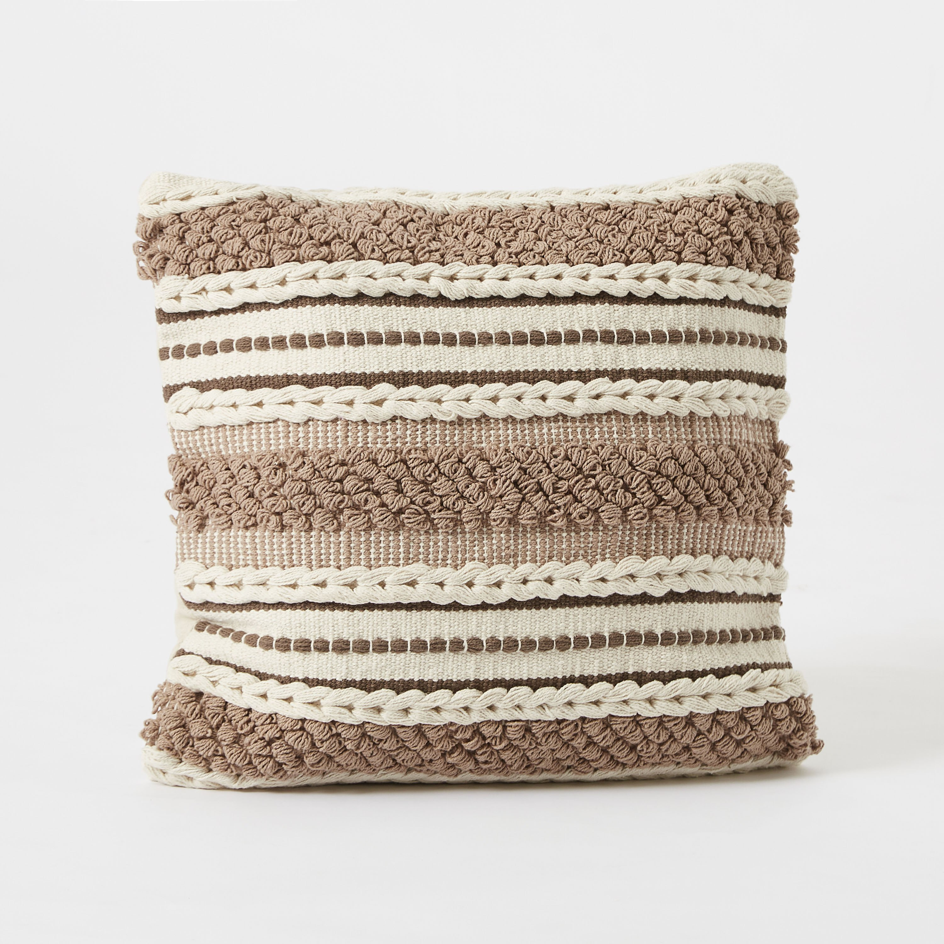 وسادة قطن محشوة مصنوعة يدويًا من ريا - 45x45 سم-hbxlivingroom-furnishings-cushionsandcovers-filledcushions-image-6