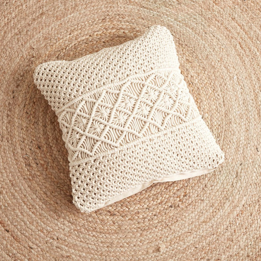 Akira Cotton Handmade Filled Cushion - 45x45 cm-Filled Cushions-image-1