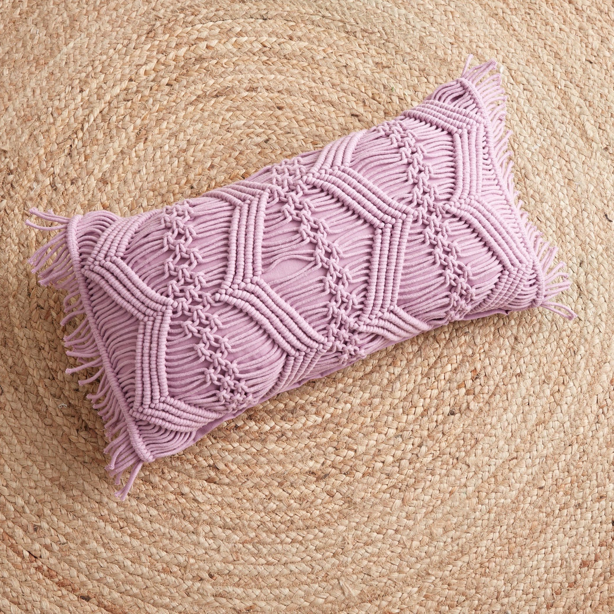 Akira Cotton Handmade Filled Cushion - 30x50 cm-hbxlivingroom-furnishings-cushionsandcovers-filledcushions-image-2