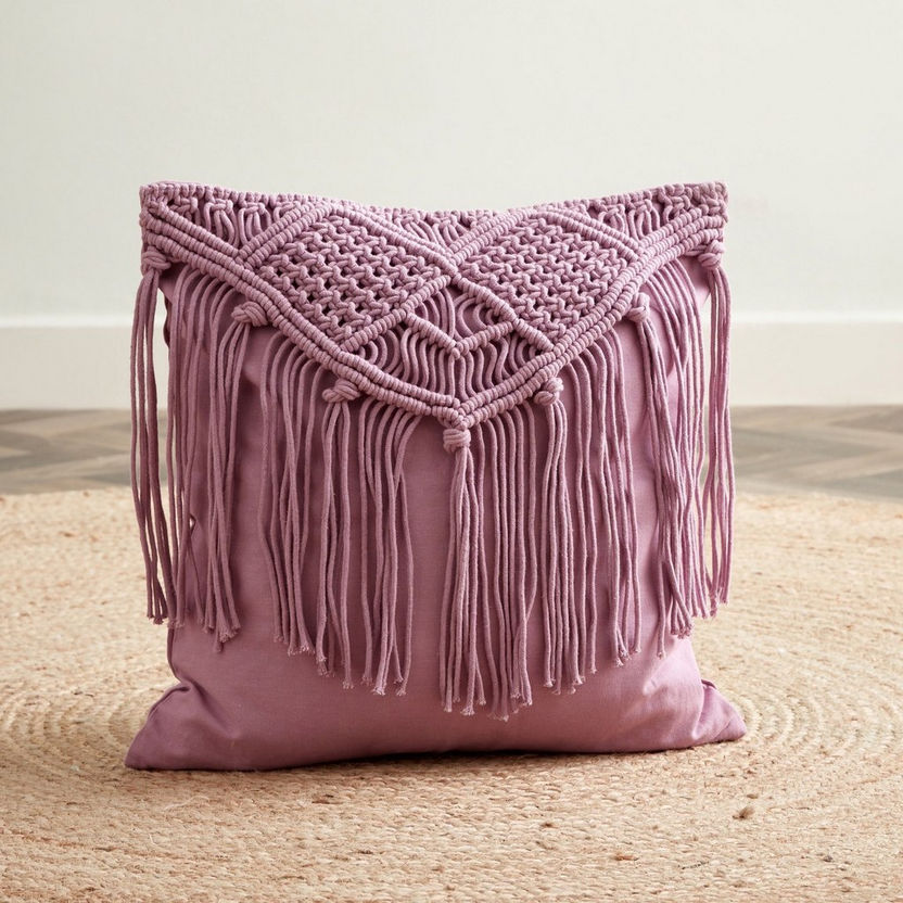 Akira Cotton Handmade Filled Cushion - 45x45 cm-Filled Cushions-image-0