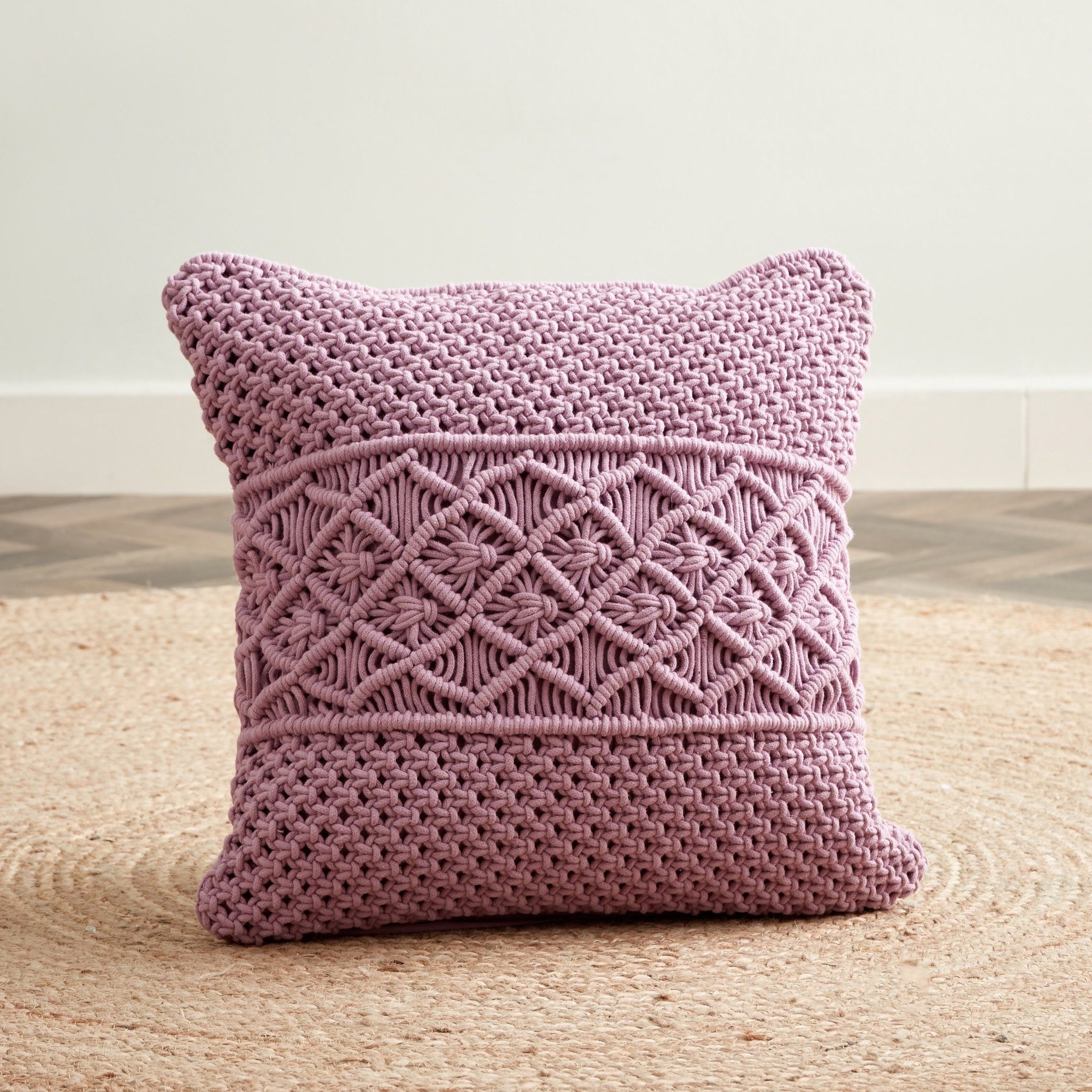 Akira Cotton Handmade Filled Cushion - 45x45 cm-hbxlivingroom-furnishings-cushionsandcovers-filledcushions-image-1