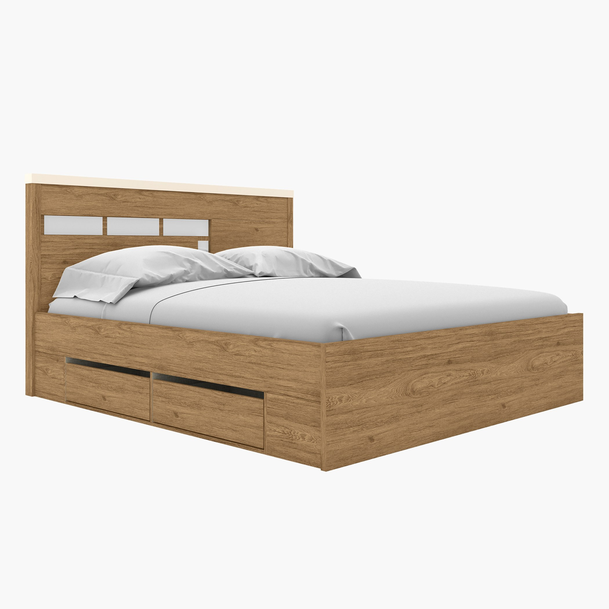 طقم غرفة نوم كينج 4 قطع دون مرآة من براسيليا - 180x200 سم-hbxbedroom-bedsandbedsets-bedroomsets-king-image-3