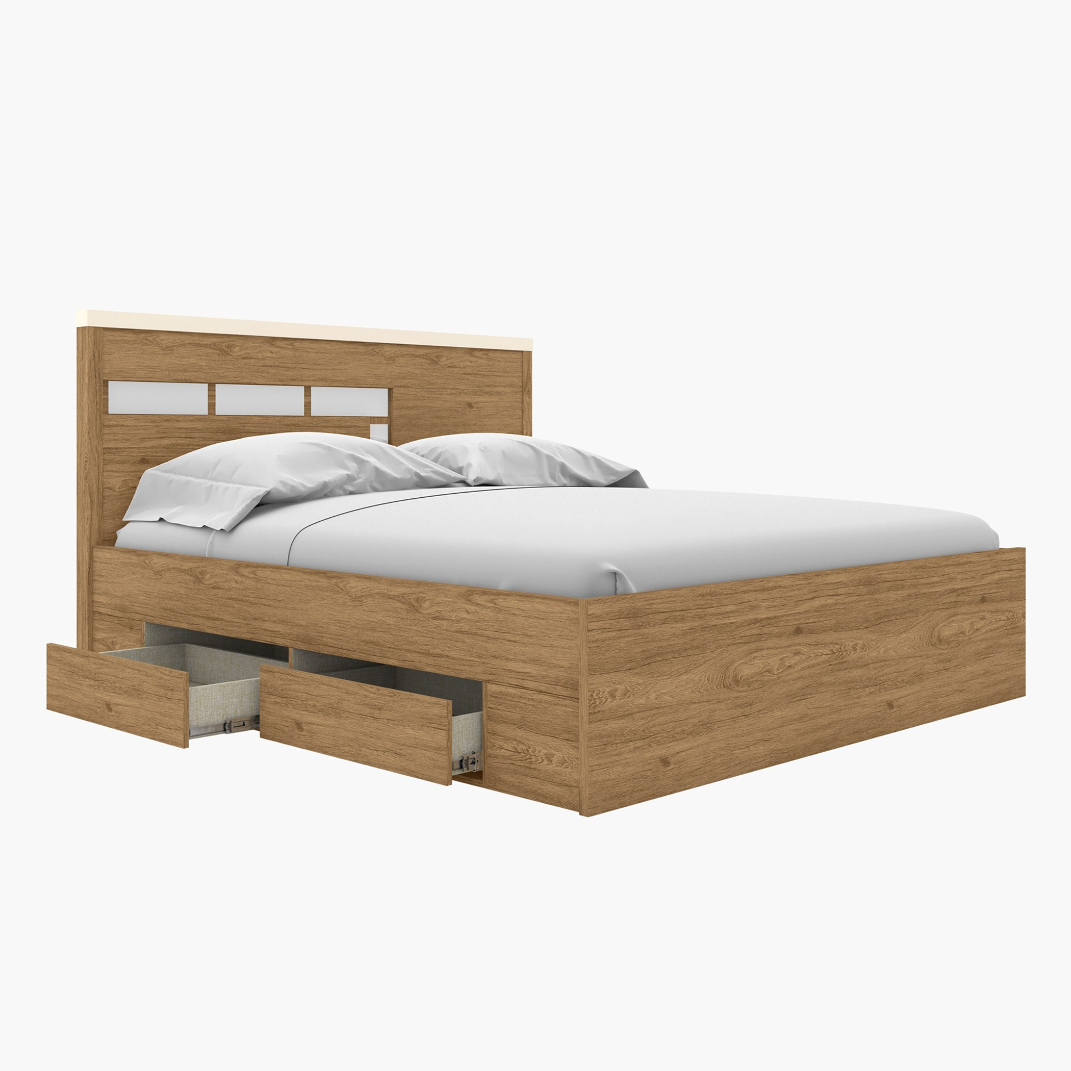 طقم غرفة نوم كينج 4 قطع دون مرآة من براسيليا - 180x200 سم-hbxbedroom-bedsandbedsets-bedroomsets-king-image-4