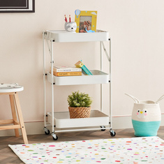 Rio Foldable Metal Storage Cart without Handle - 45x29.5x78.5 cm