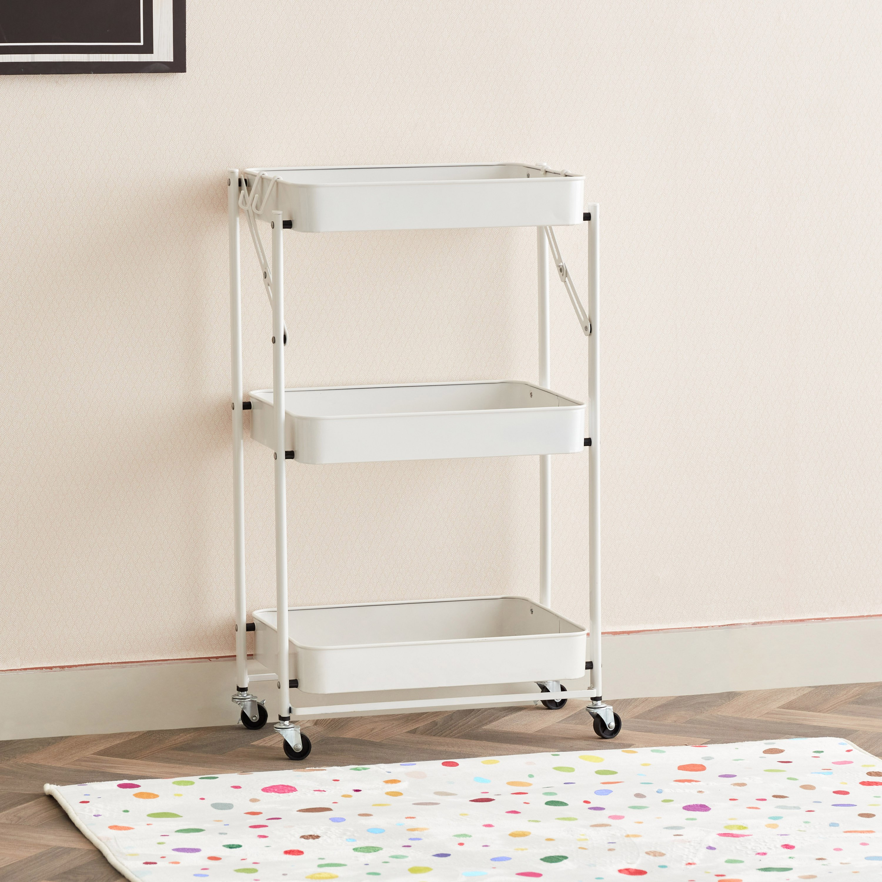Rio 3-Tier Metal Foldable Rack - 45x29.5x78.5 cm-hbxhomeware-hbxkitchen-image-2