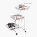 Rio Foldable Metal Storage Cart - 44x30x94.5 cm-Kitchen Racks and Holders-thumbnailMobile-1