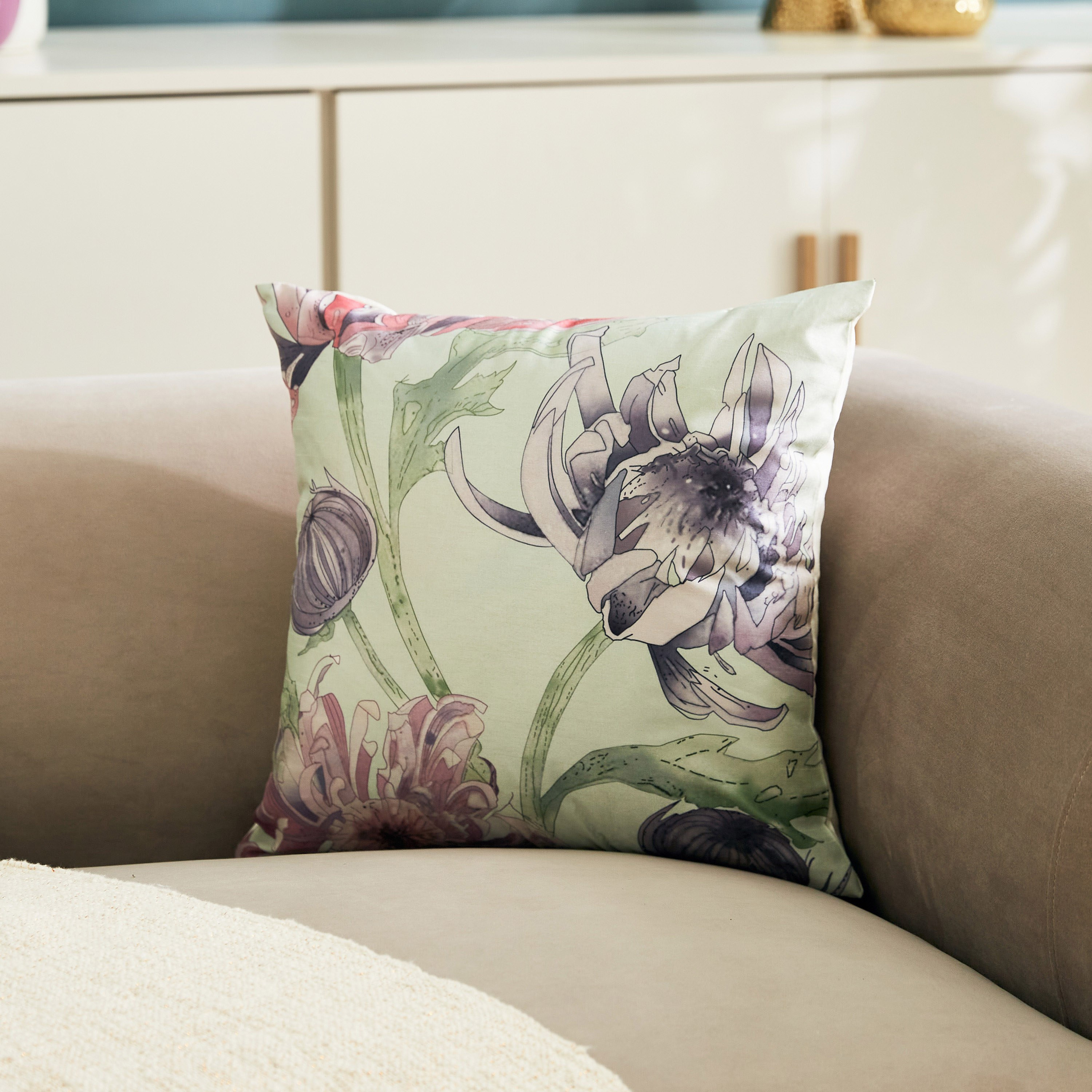 غطاء وسادة بطبعات فلورا نورا - 40x40 سم-hbxhomeware-cushionsandcovers-cushioncovers-image-1