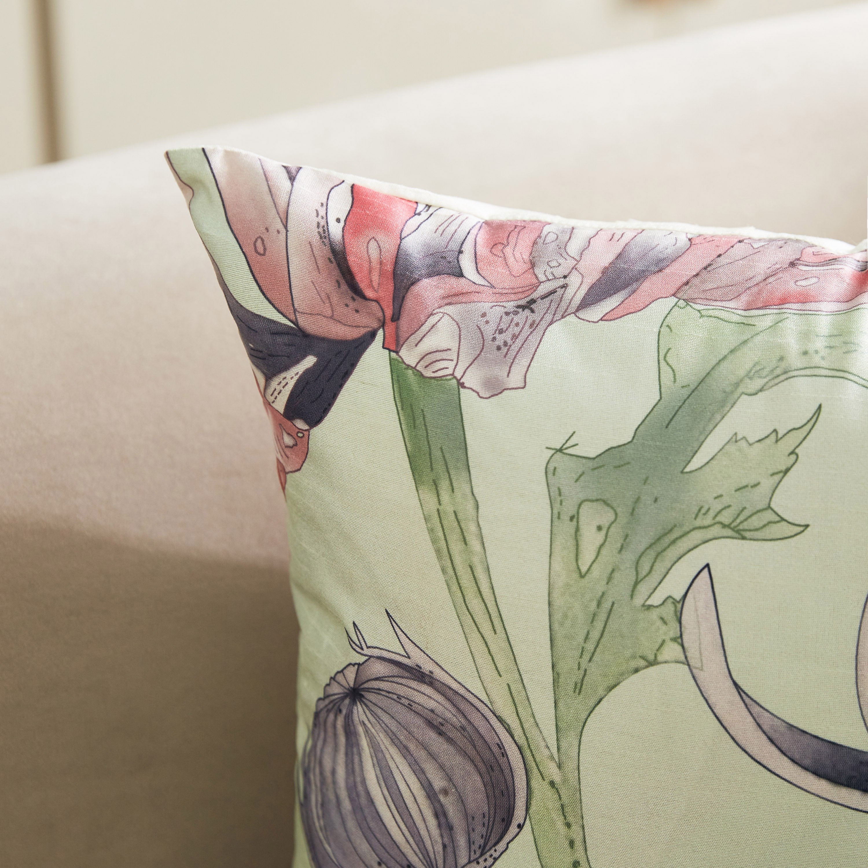 غطاء وسادة بطبعات فلورا نورا - 40x40 سم-hbxhomeware-cushionsandcovers-cushioncovers-image-2