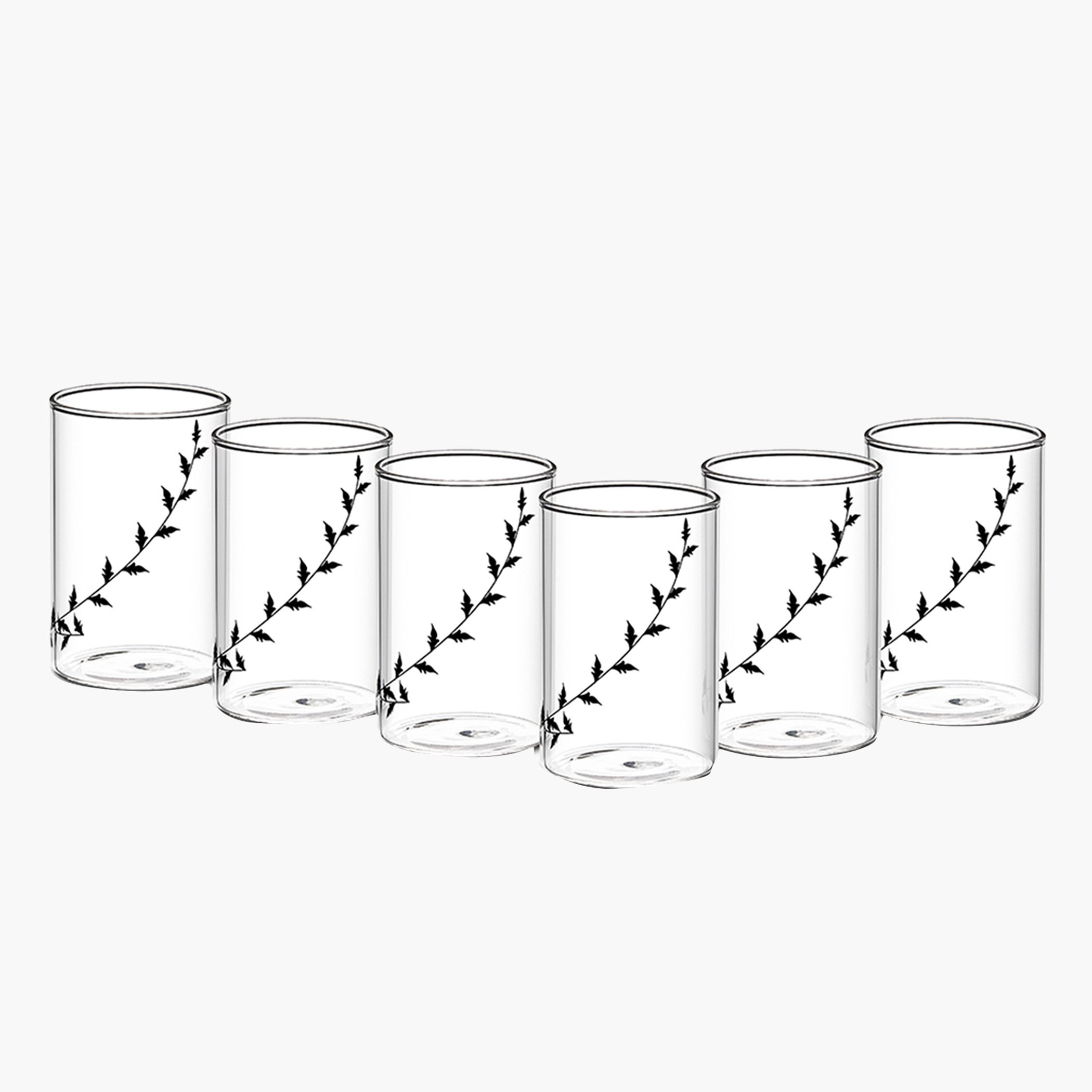 Borosil 6-Piece Vision Glass Set With Black Krip - 295 ml-hbxhomeware-hbxkitchen-image-3