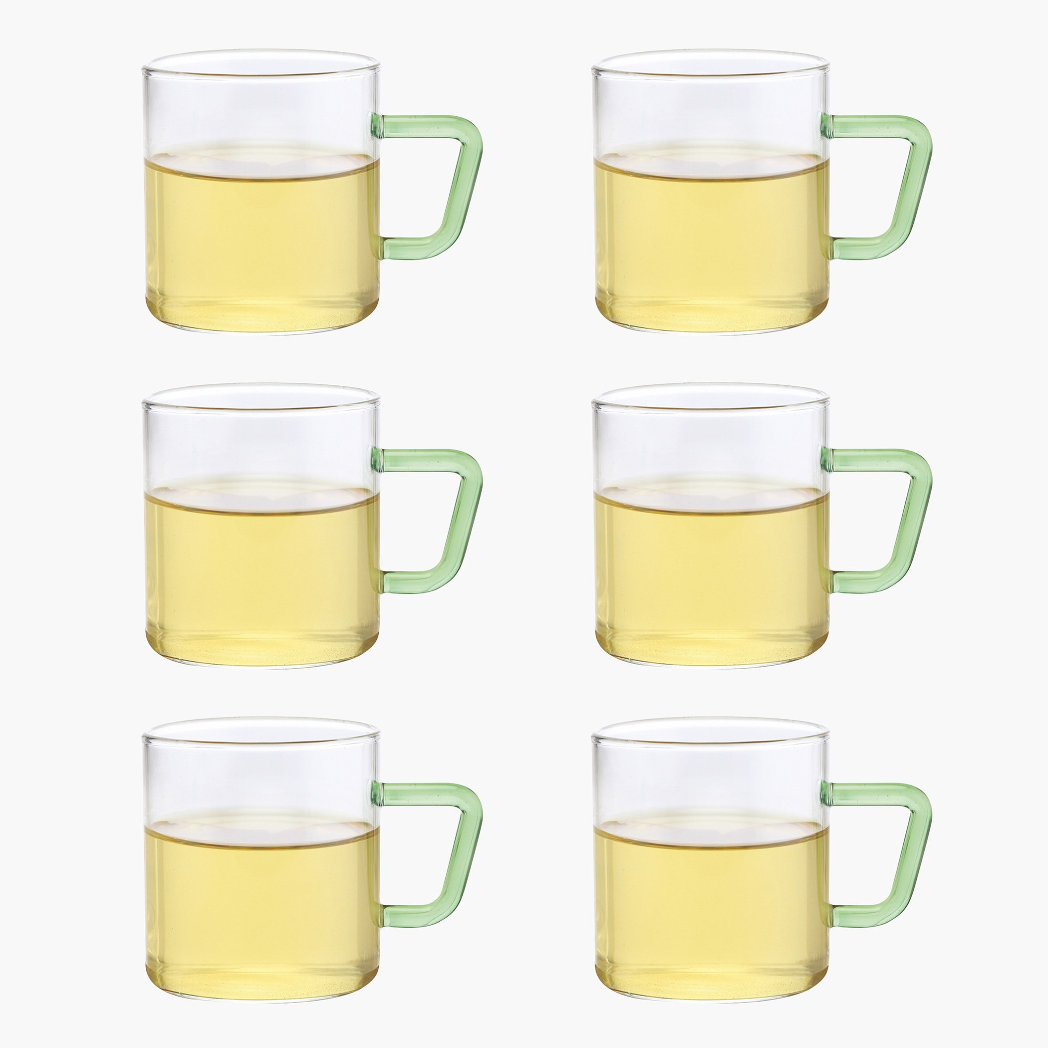 طقم مجات بمقابض 6 قطع من بوروسيل - 190 مل-hbxhomeware-hbxkitchen-image-1