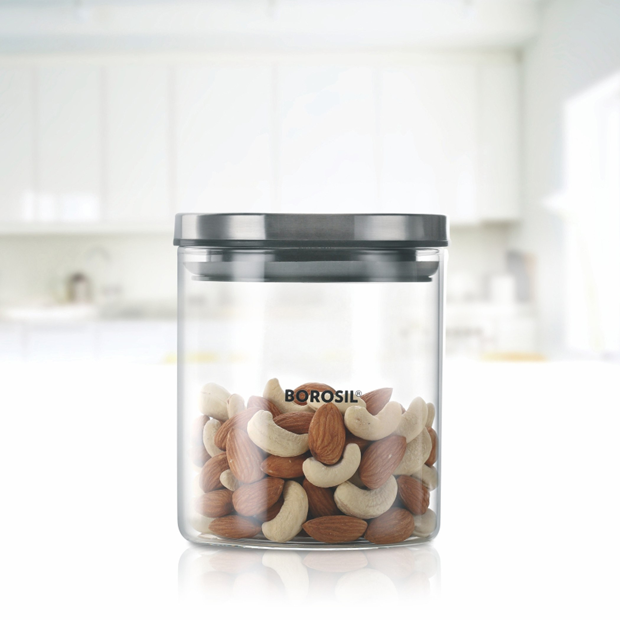 جرة كلاسيكية بغطاء معدني من بوروسيل - 600 مل-hbxhomeware-hbxkitchen-image-1