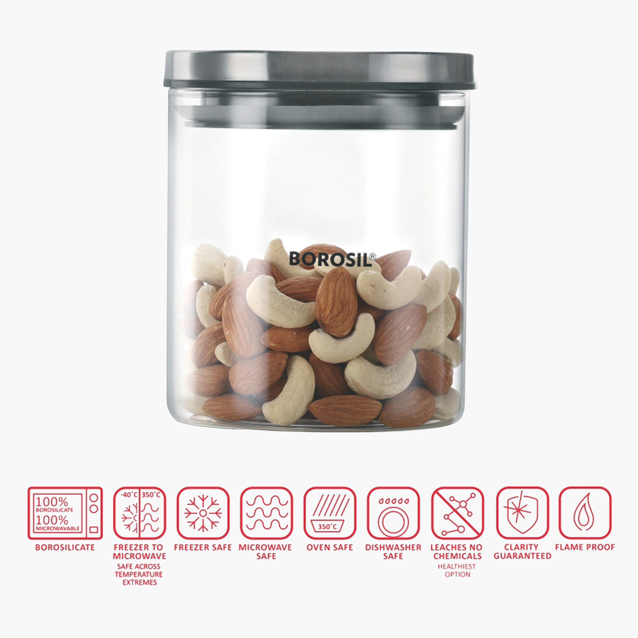 جرة كلاسيكية بغطاء معدني من بوروسيل - 600 مل-hbxhomeware-hbxkitchen-image-4