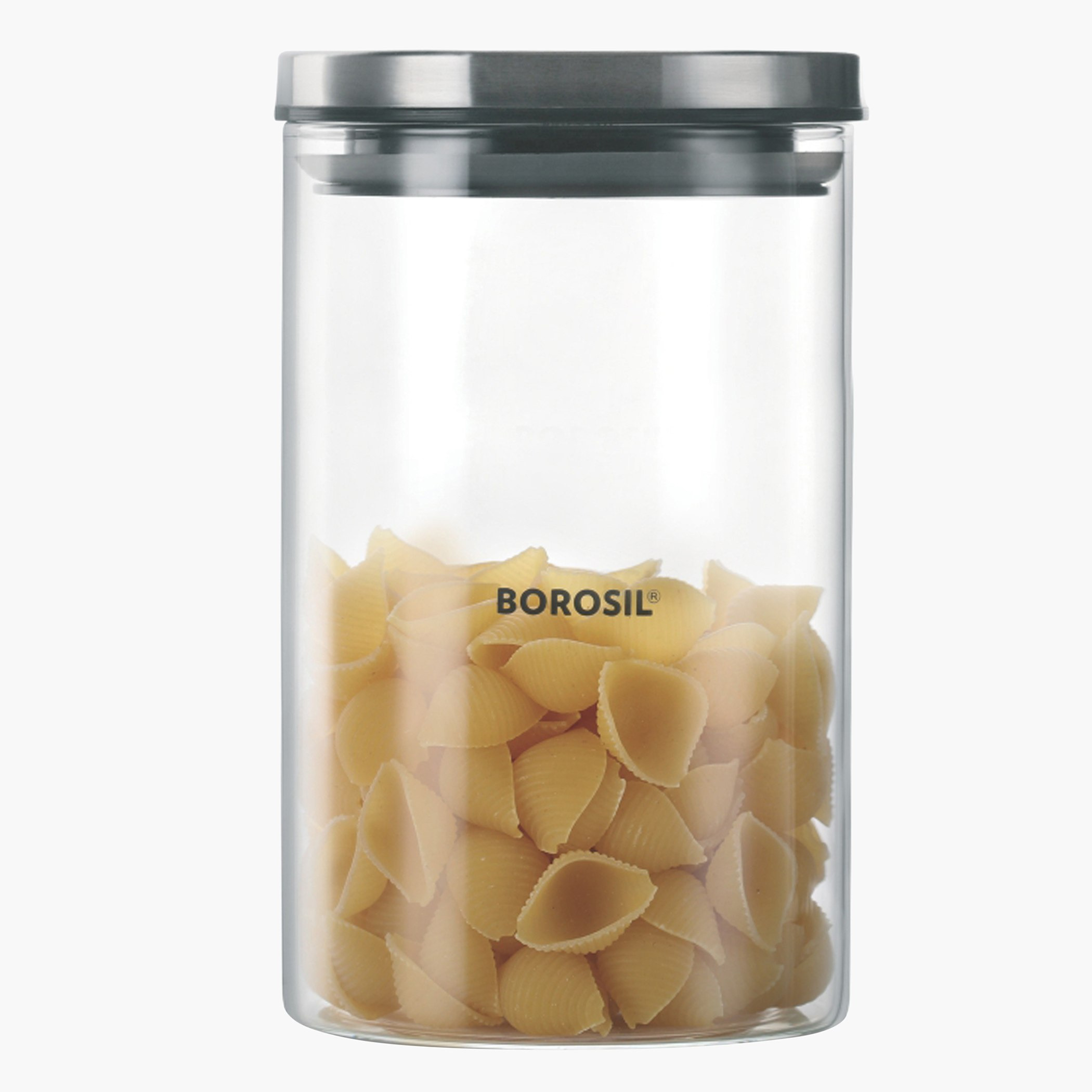 Borosil Classic Jar with Steel Lid - 900 ml-hbxhomeware-hbxkitchen-image-2