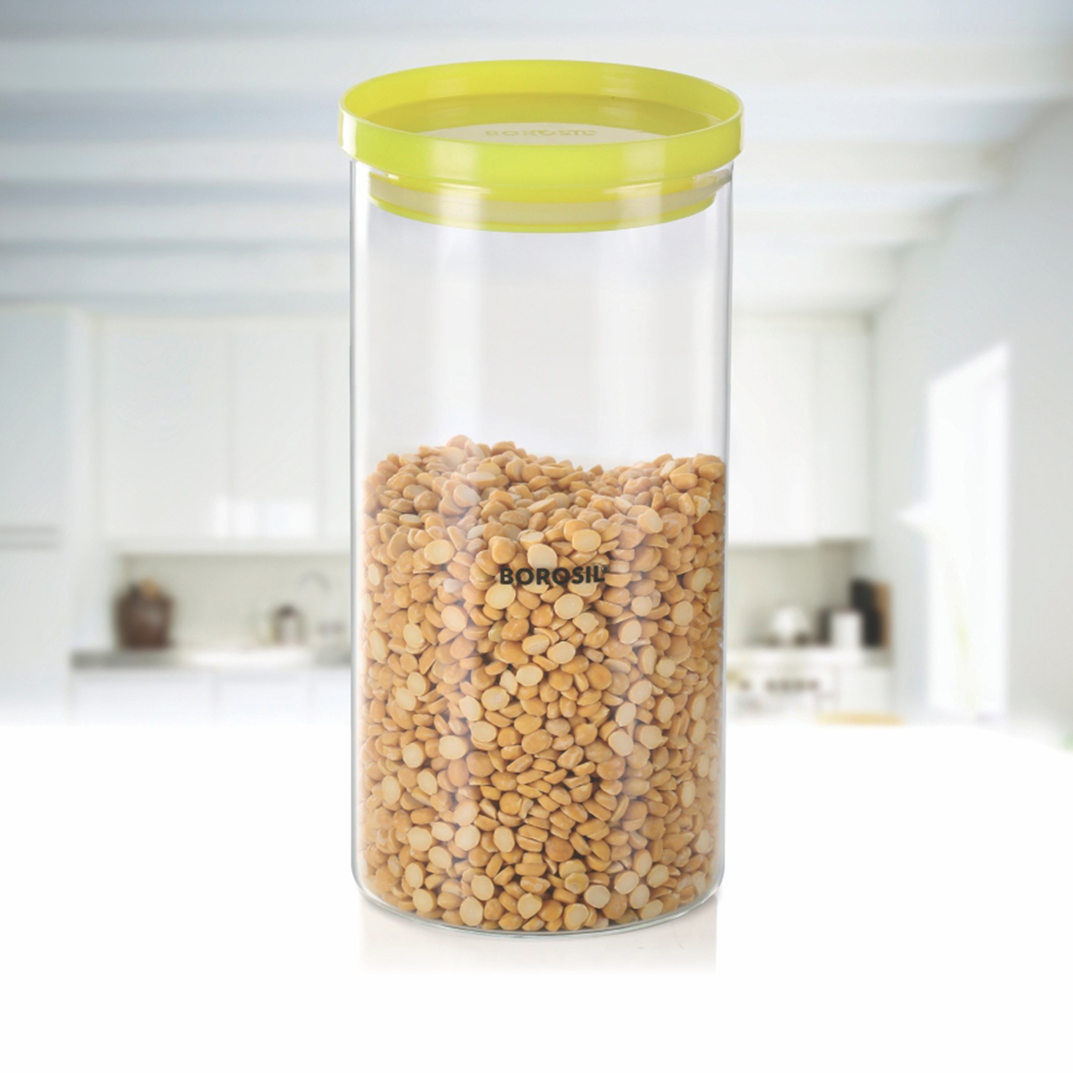 جرة ستاك آند ستور بغطاء بلاستيكي من بوروسيل - 1.2 لتر-hbxhomeware-hbxkitchen-image-1