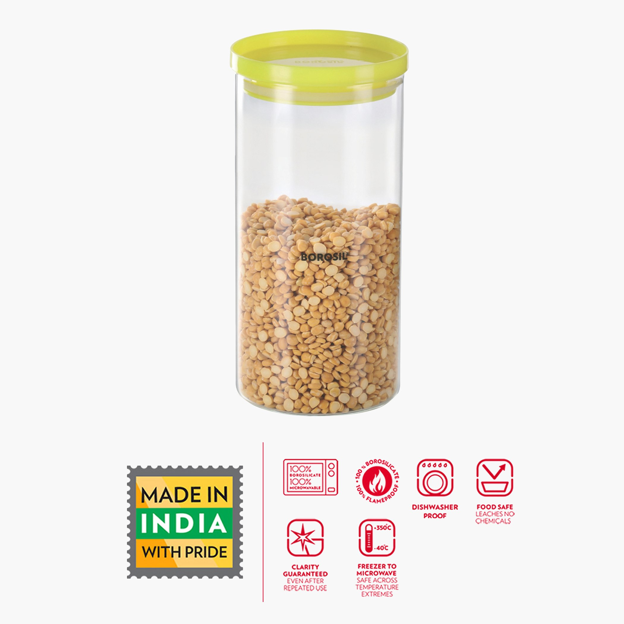 جرة ستاك آند ستور بغطاء بلاستيكي من بوروسيل - 1.2 لتر-hbxhomeware-hbxkitchen-image-4