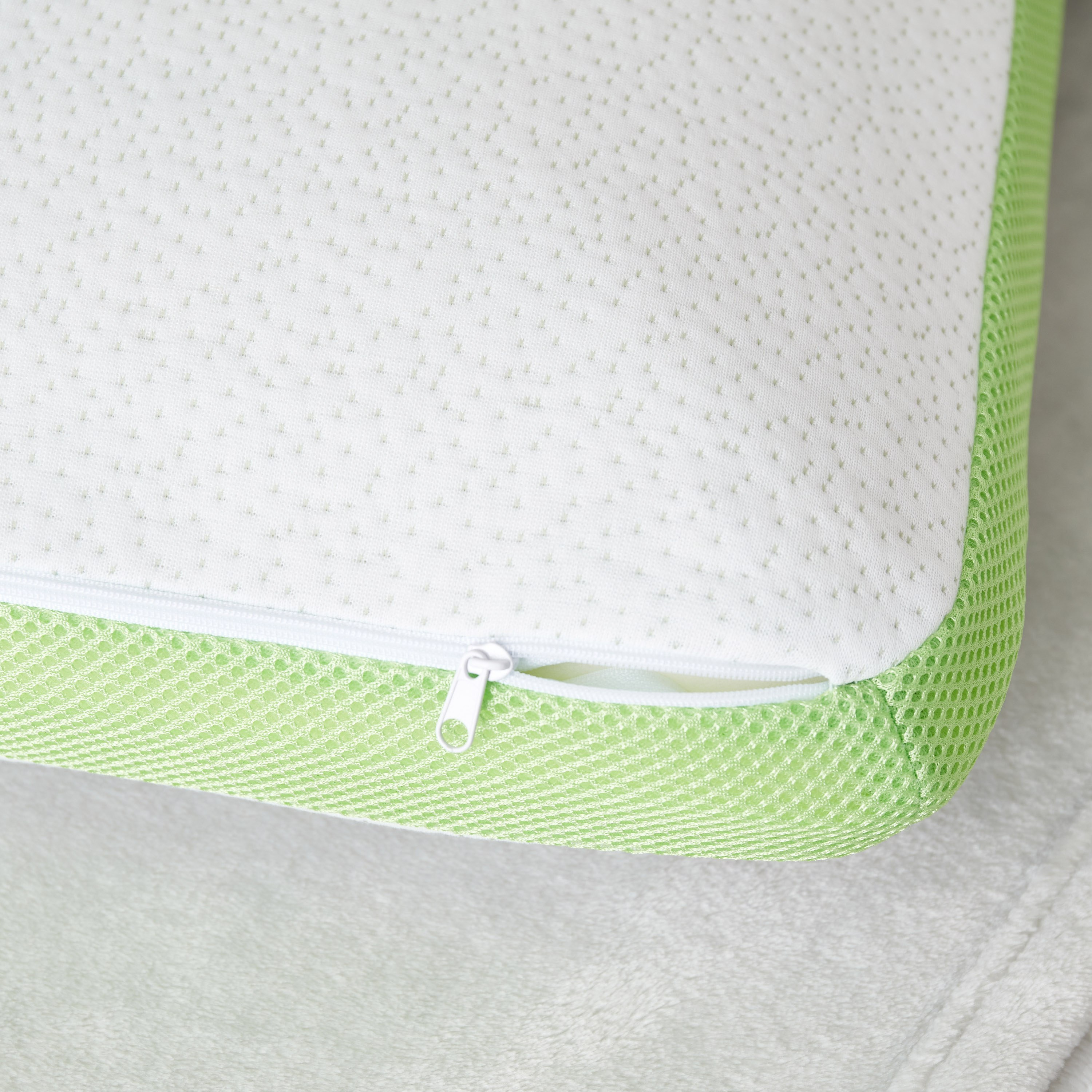 Green Tea and Cooling Gel Memory Foam Pillow - 70x40x13 cm-hbxdecorandfurnishings-bedding-duvetsandpillows-image-4
