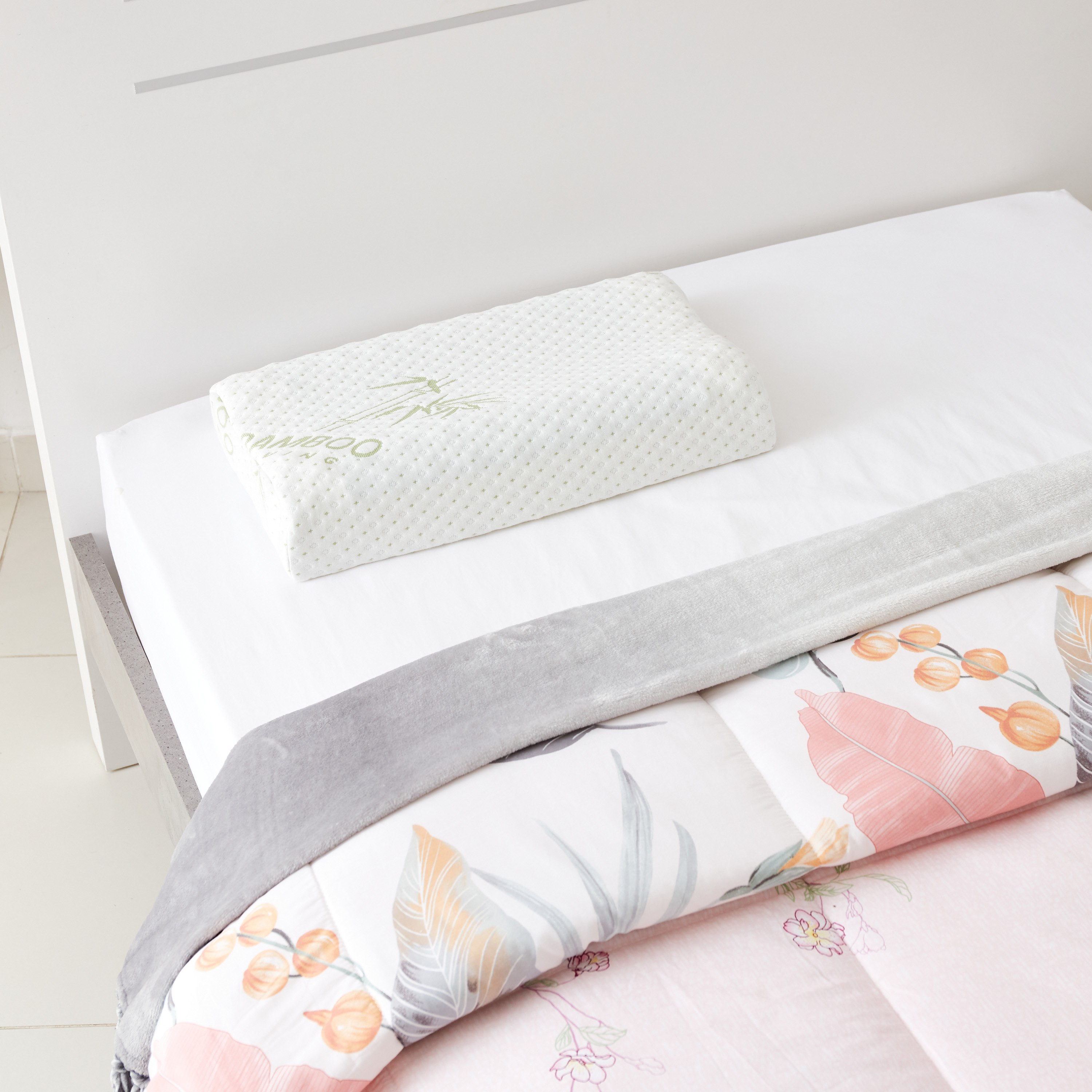 وسادة ميموري فوم جل تبريد مريحة - 50x30x10/6.5 سم-hbxdecorandfurnishings-bedding-duvetsandpillows-image-5