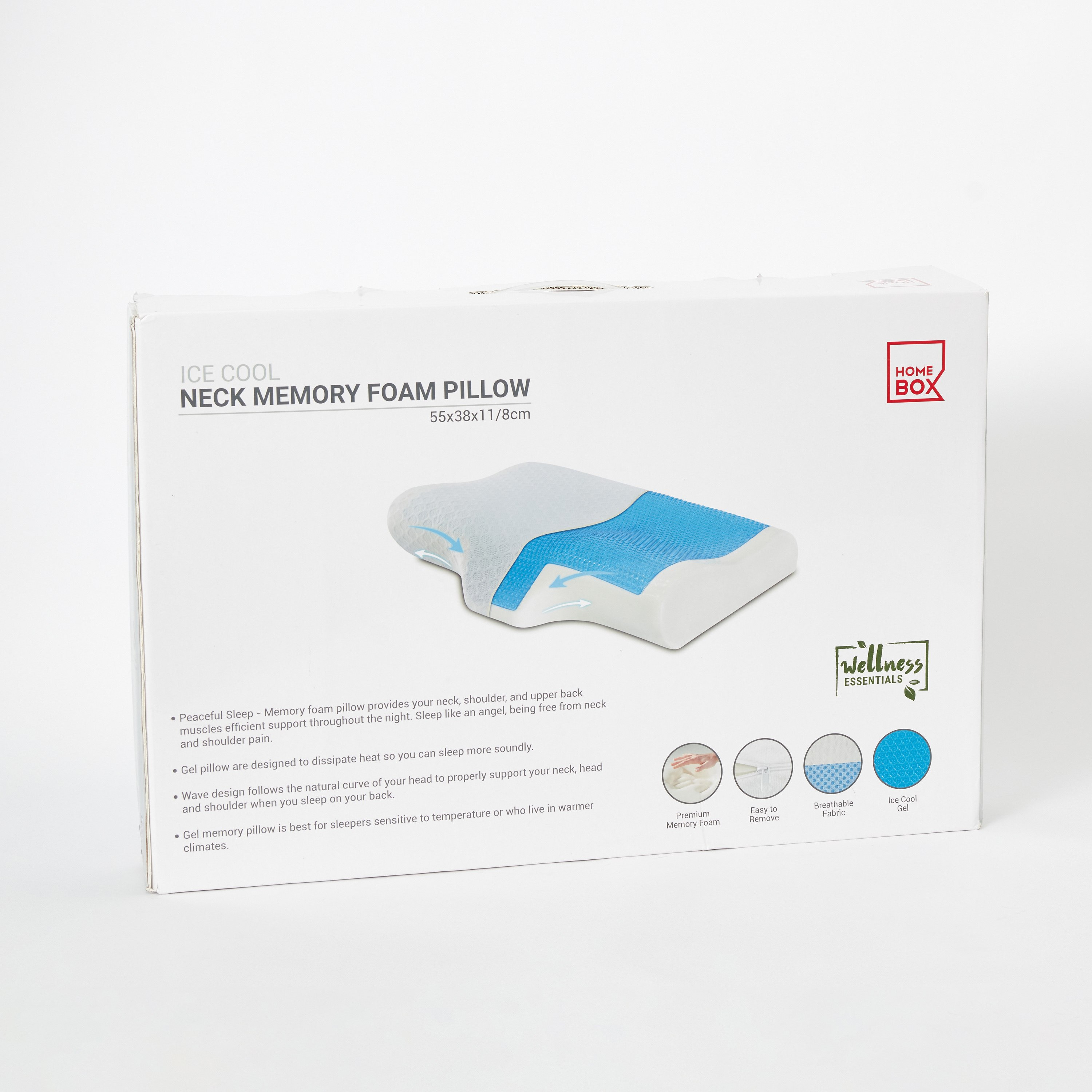 Icy cool sale memory foam pillow