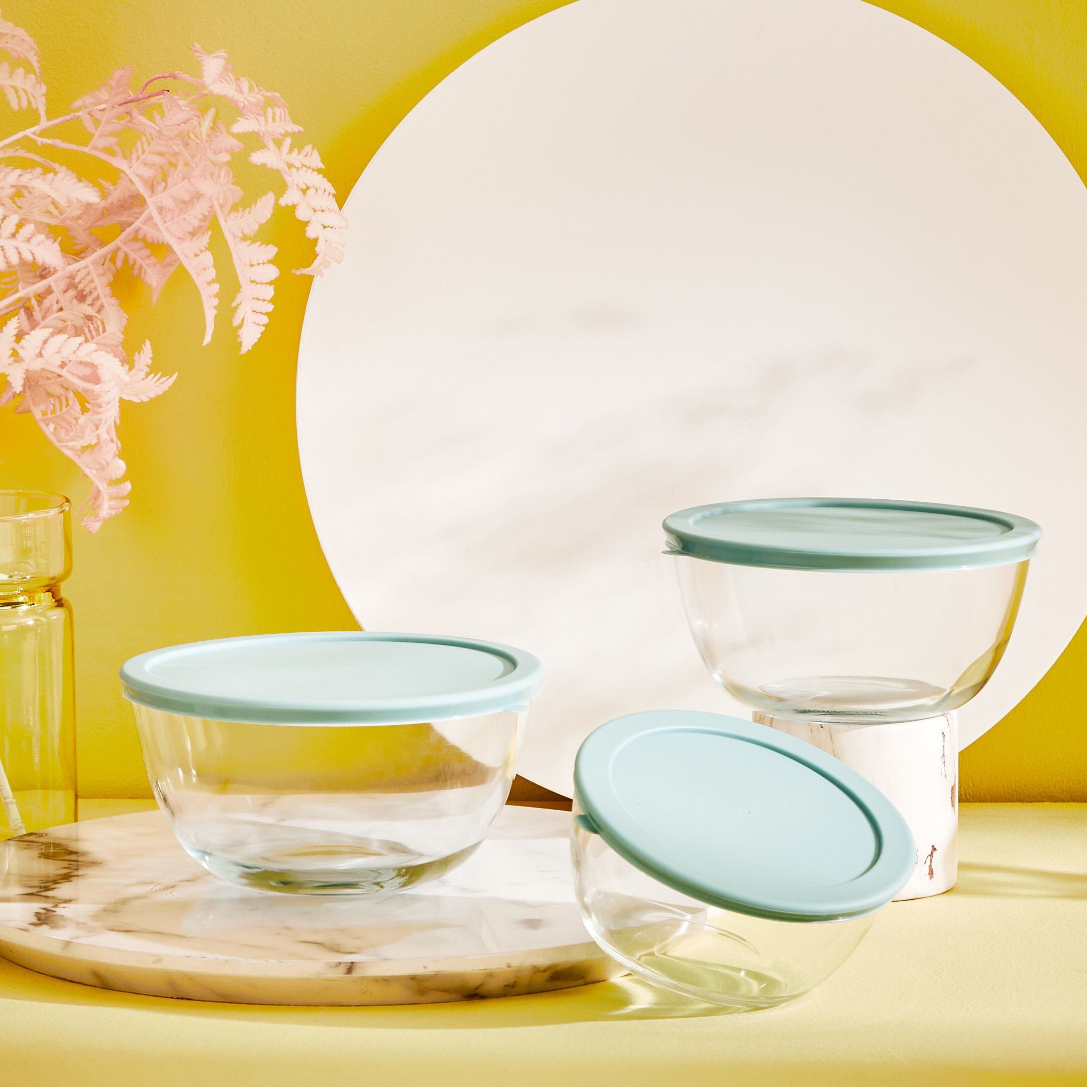 طقم أوعية خلط بورسليكات بغطاء آمن للاستخدام في الفرن - 3 قطع-hbxdecorandfurnishings-tabletop-serveware-image-5