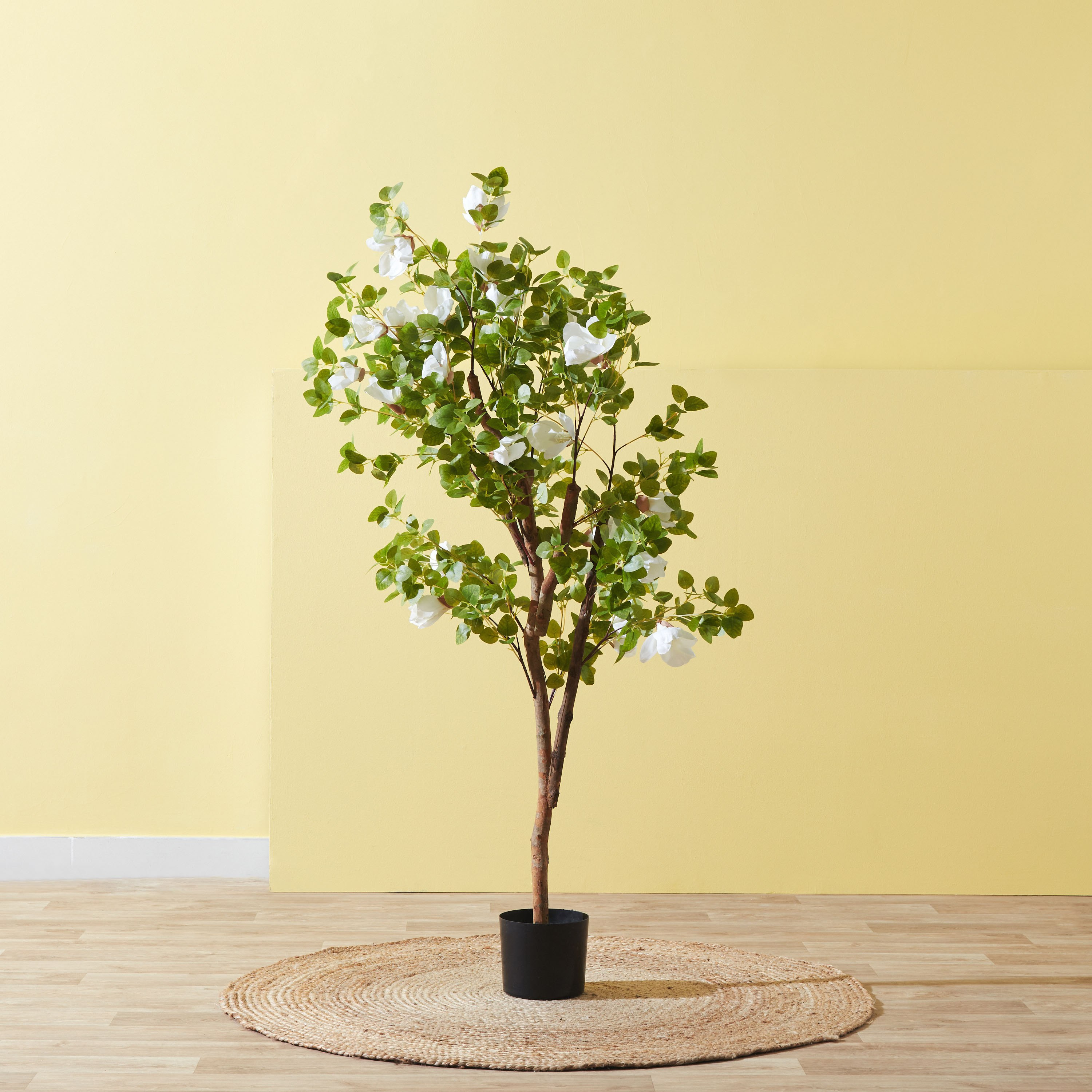 شجرة ماجنوليا مع زهور بيضاء من تيودورا- 158 سم-hbxdecorandfurnishings-homeaccessories-artificialflowersandplants-image-1