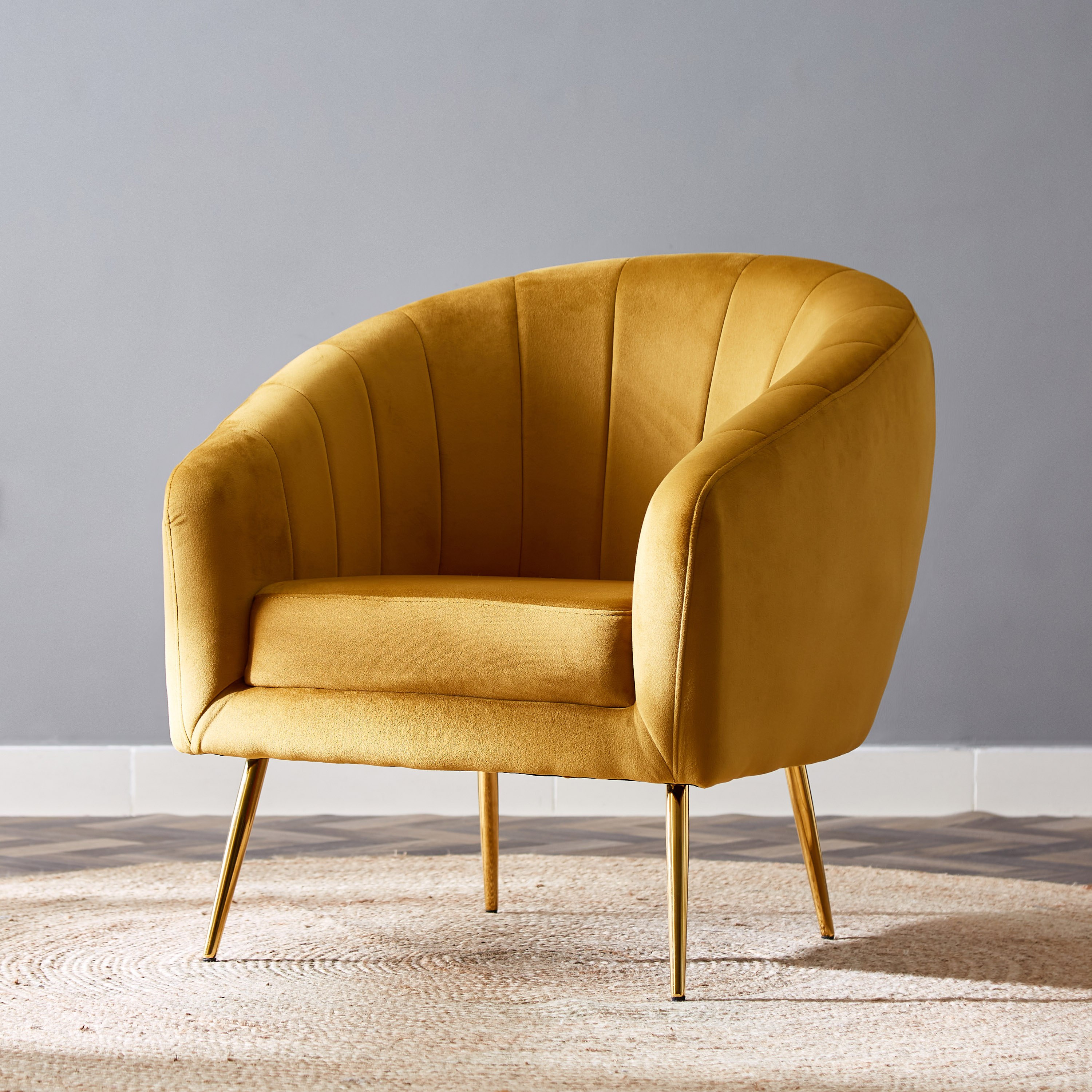 Austin Velvet Accent Chair-hbxlivingroom-sofasandarmchairs-easychairs-image-1