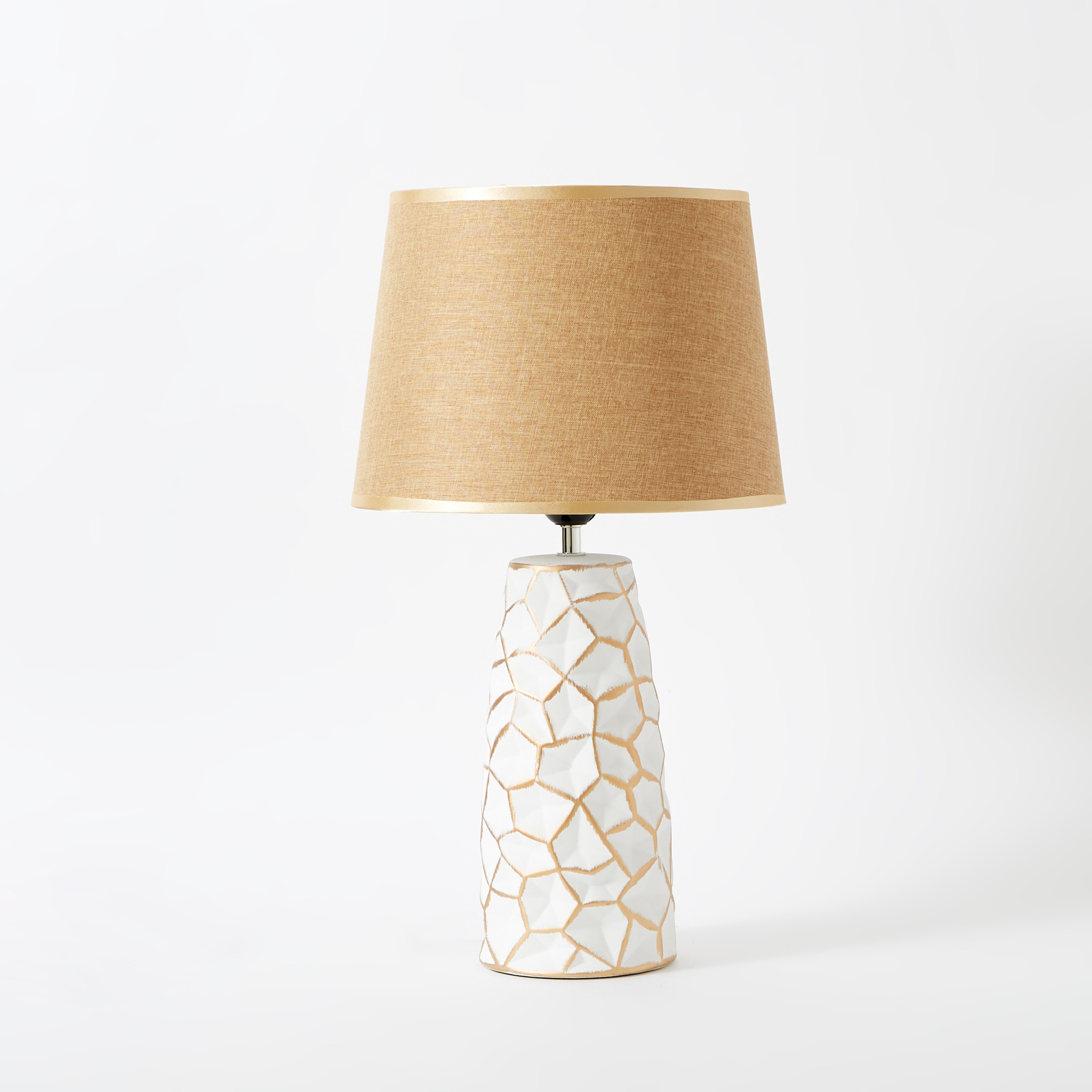 مصباح طاولة سيراميك بقاعدة بارزة الملمس من ألور - 27x27x49 سم-hbxlivingroom-lighting-tablelamps-image-6
