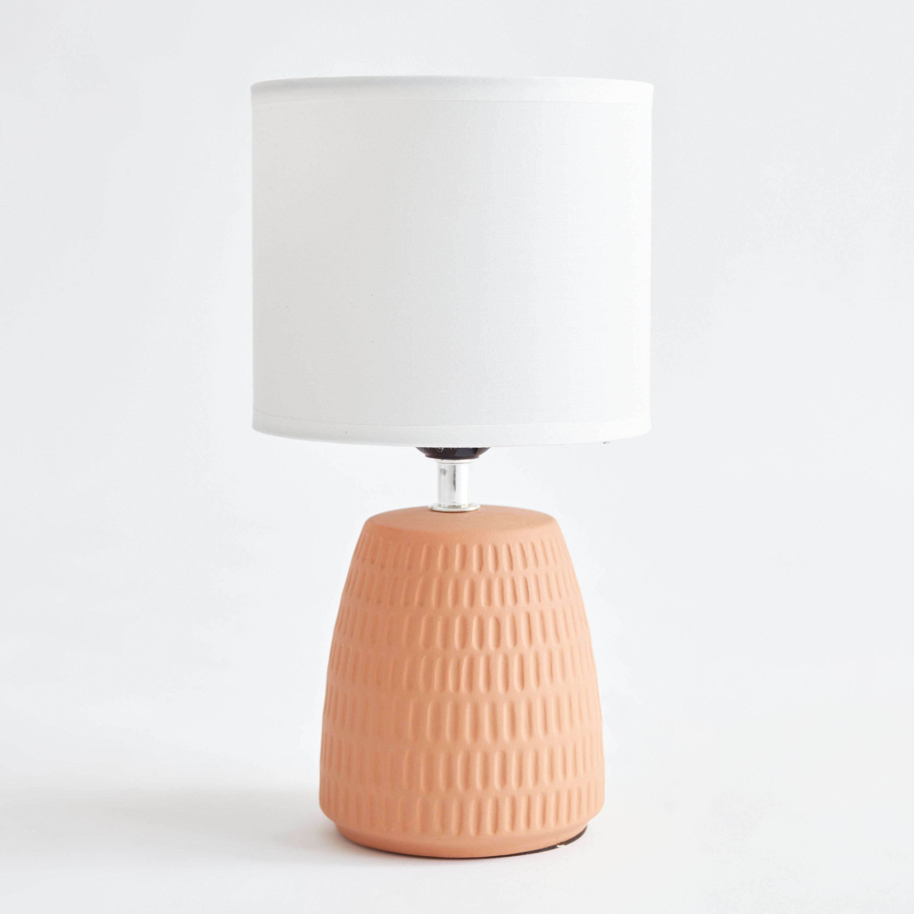 مصباح طاولة سيراميك بارز الملمس من كوو - 15x15x30 سم-hbxlivingroom-lighting-tablelamps-image-6