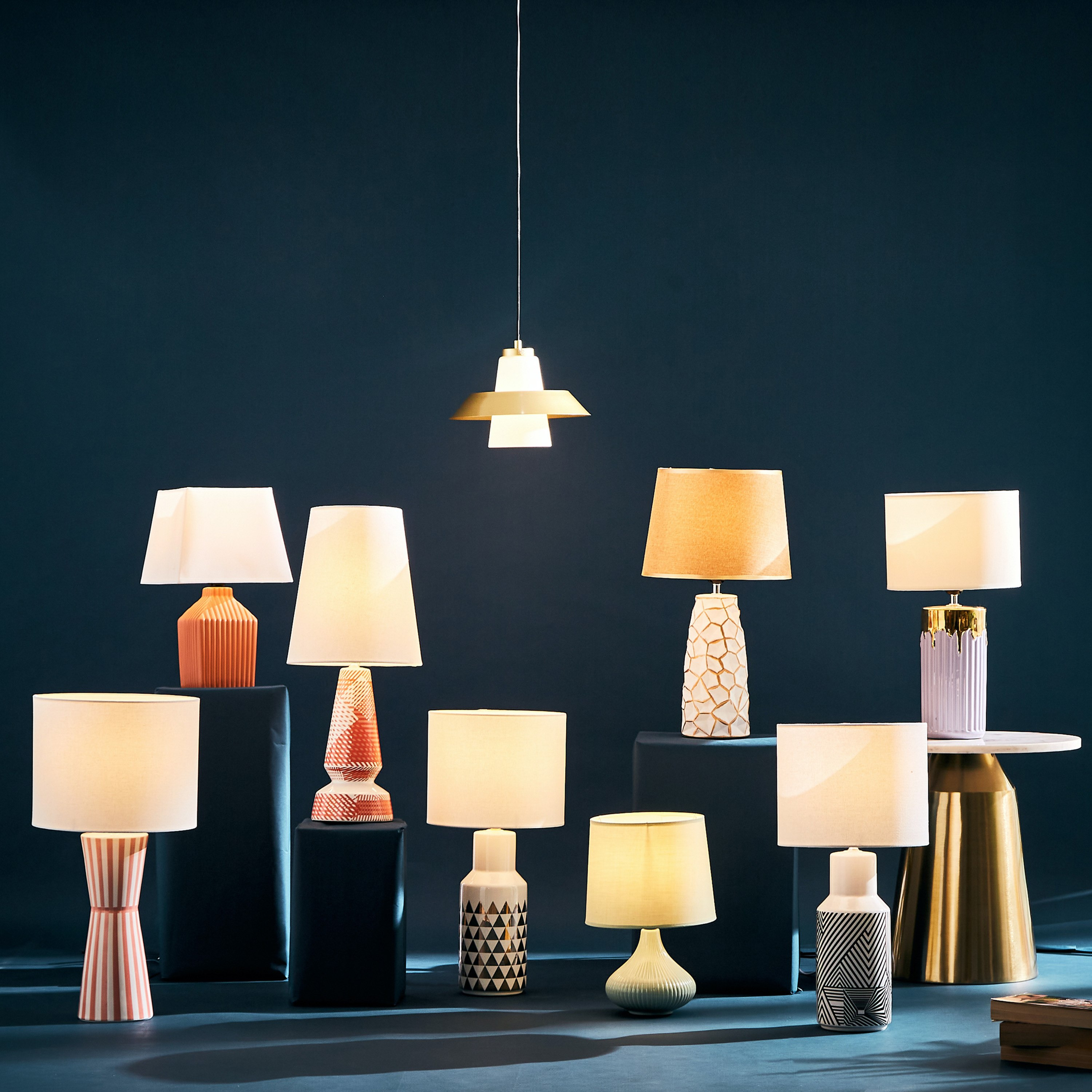 مصباح طاولة سيراميك من سكايلر - 23x23x31 سم-hbxlivingroom-lighting-tablelamps-image-5