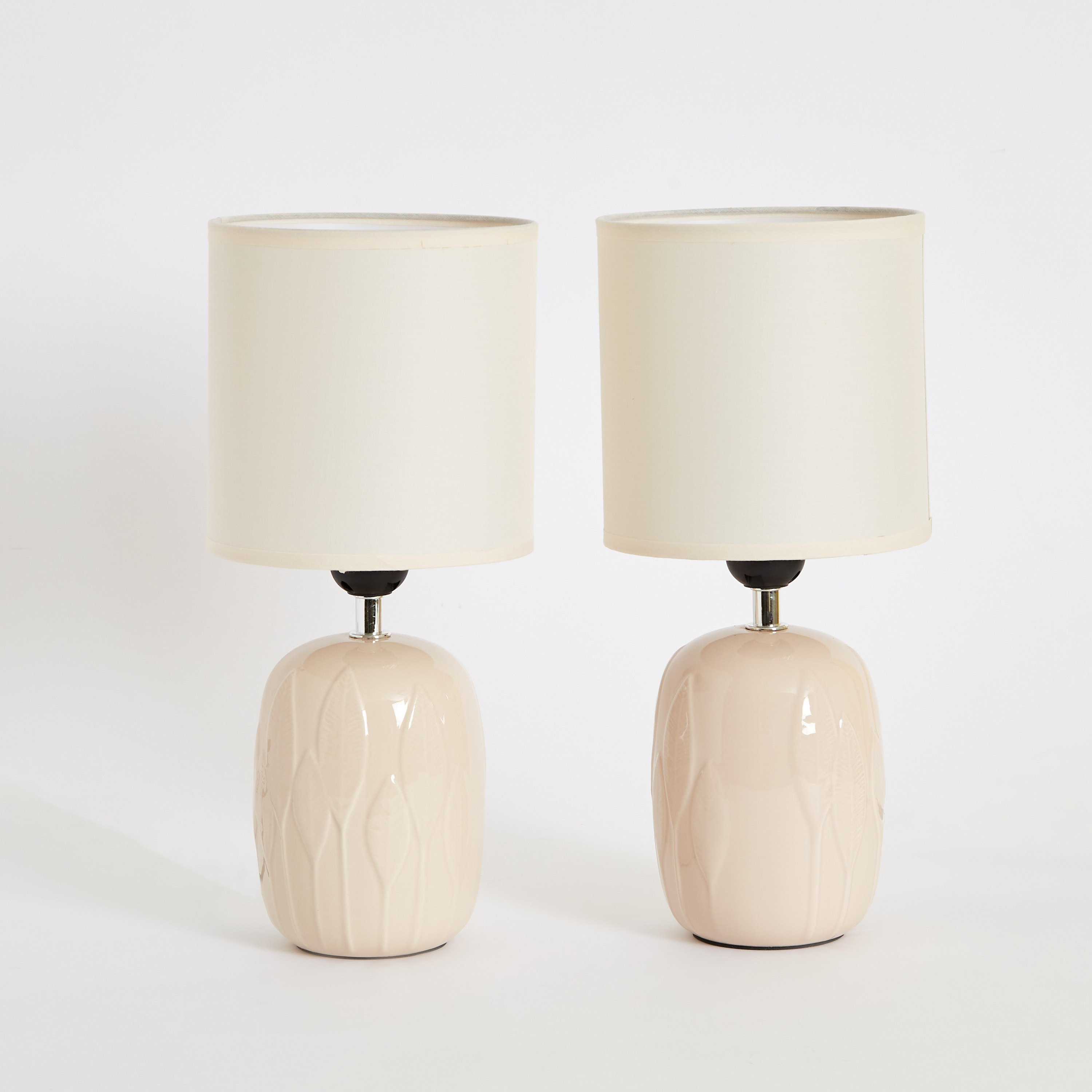 طقم مصباح طاولة سيراميك قطعتين من سكايلار - 20x20x29 سم-hbxlivingroom-lighting-tablelamps-image-6