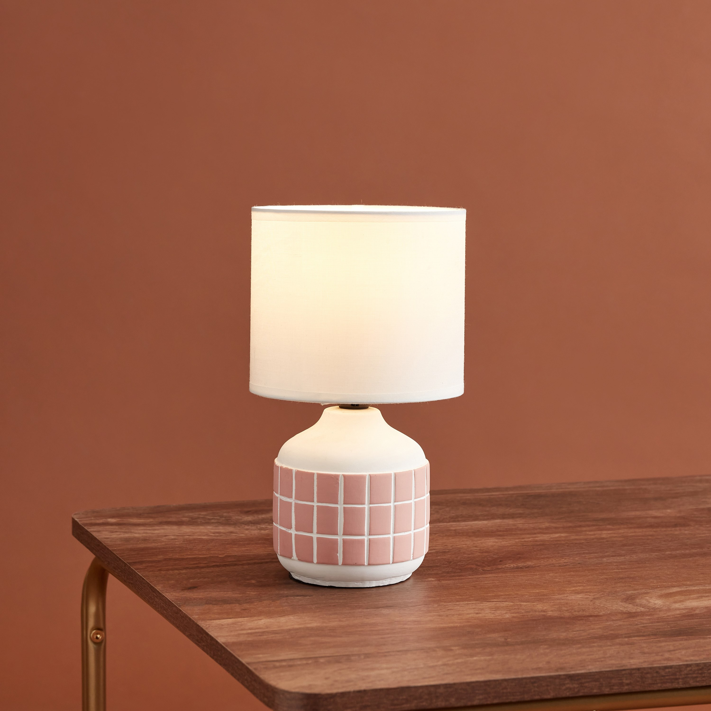 مصباح طاولة سيراميك من جليتان - 15x15x30 سم-hbxlivingroom-lighting-tablelamps-image-2