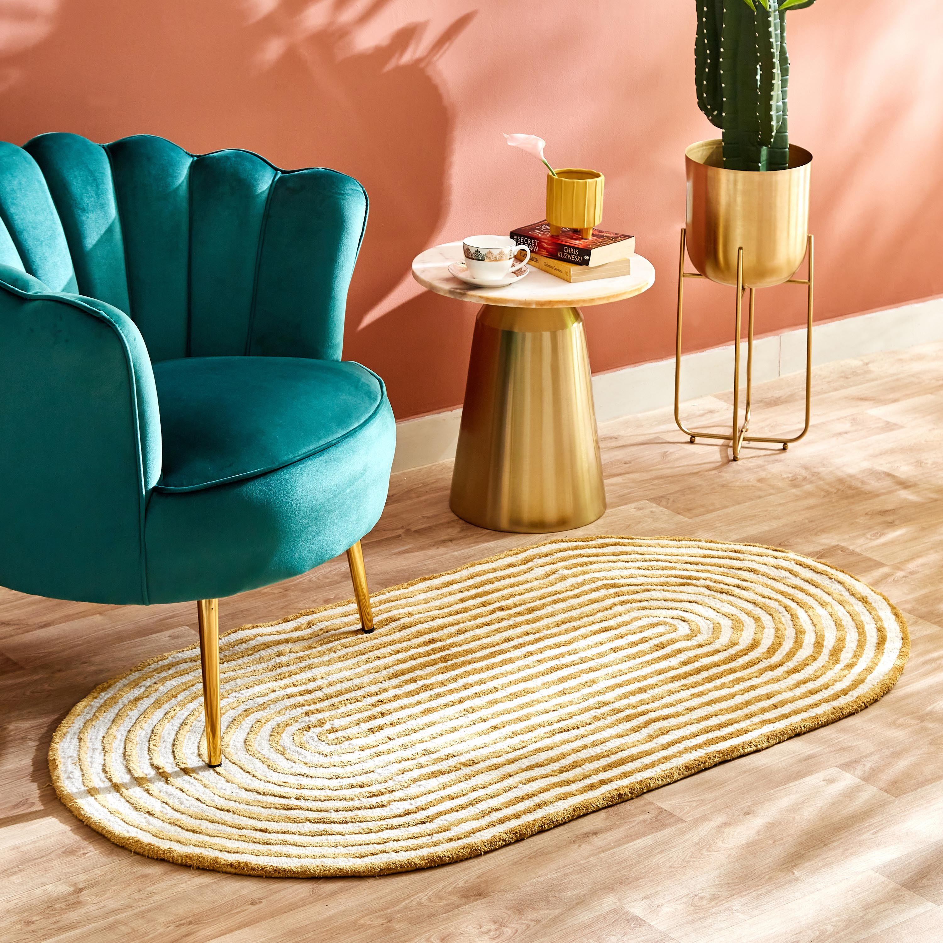 سجادة يدوية من الصوف والفسكوز من أمبريدج - 80x150 سم-hbxdecorandfurnishings-floorcoverings-rugs-image-1