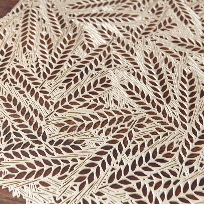 Leaf Cutout PVC Placemat - 38 cm-Table Linens-image-2