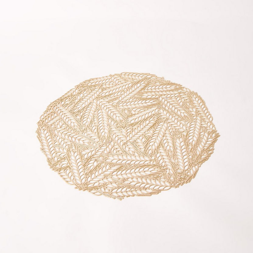 Leaf Cutout PVC Placemat - 38 cm-Table Linens-image-5