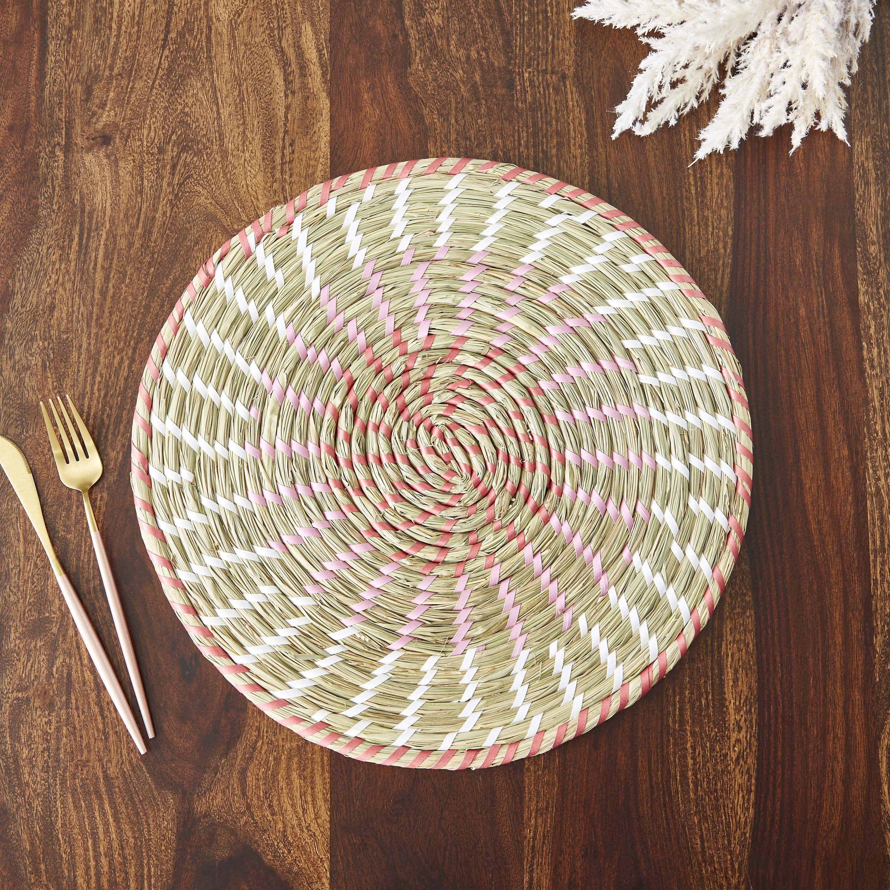 لبادة صحون من الأعشاب البحرية من جزيل - 38 سم-hbxdecorandfurnishings-homefurnishings-tablelinens-image-1