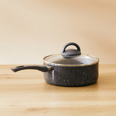 Onyx Non-Stick Saucepan with Lid and Induction Base - 20 cm